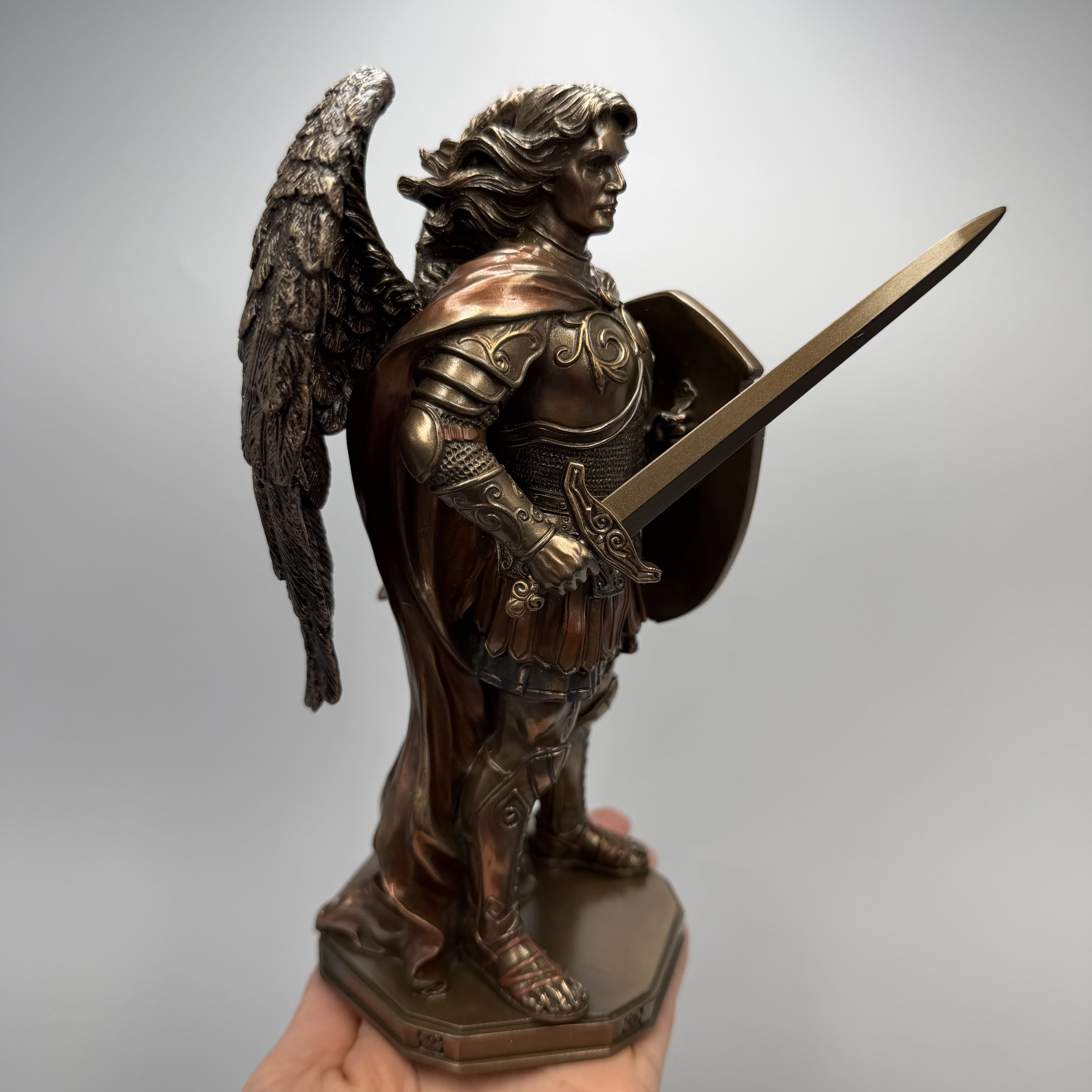 Other Archangel Michael Statue Bronze Polystone Figurine Size ONE SIZE - 3 Thumbnail