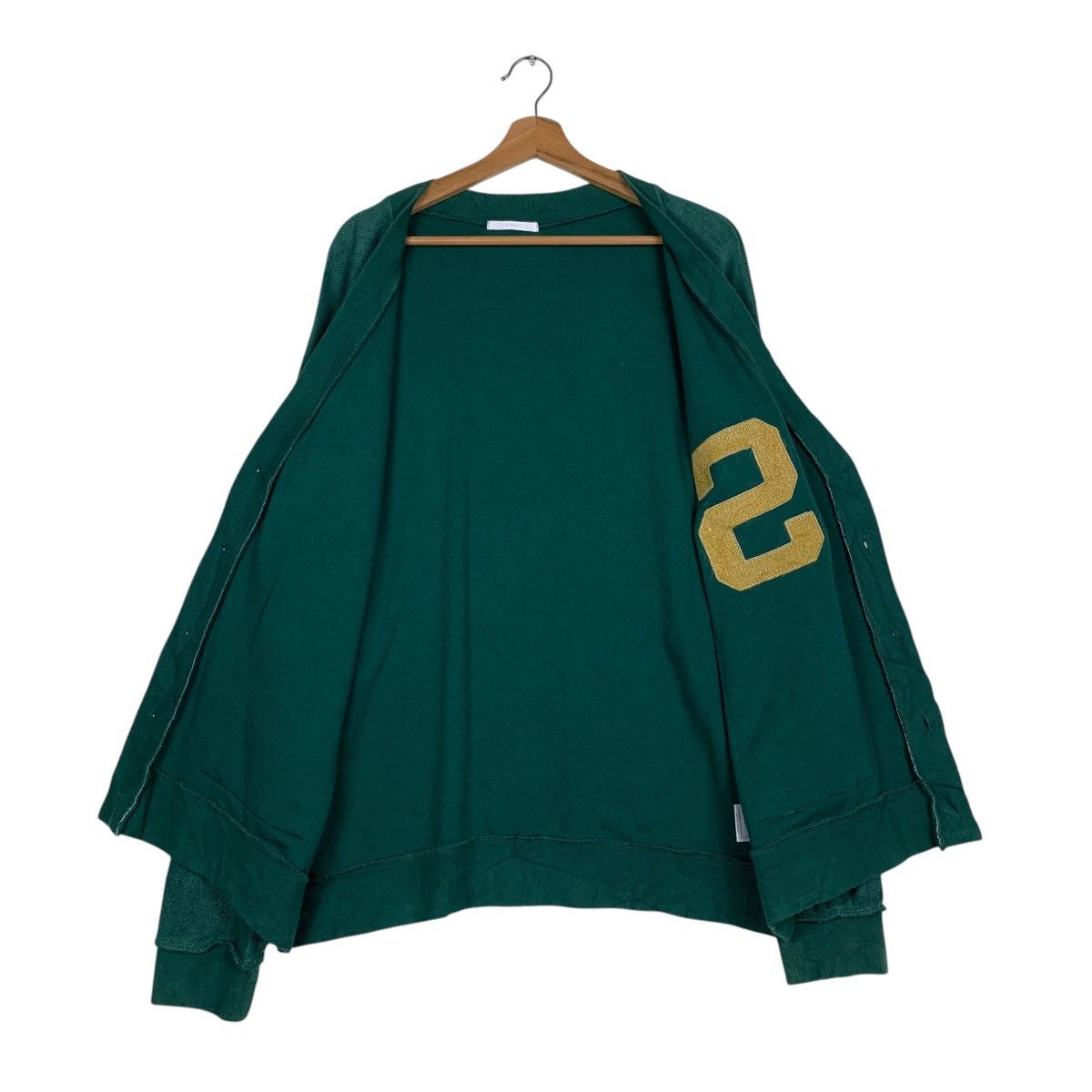 Japanese Brand SPINNS Capital S Green Light Cardigan #1454-C66 Size US M / EU 48-50 / 2 - 11 Thumbnail