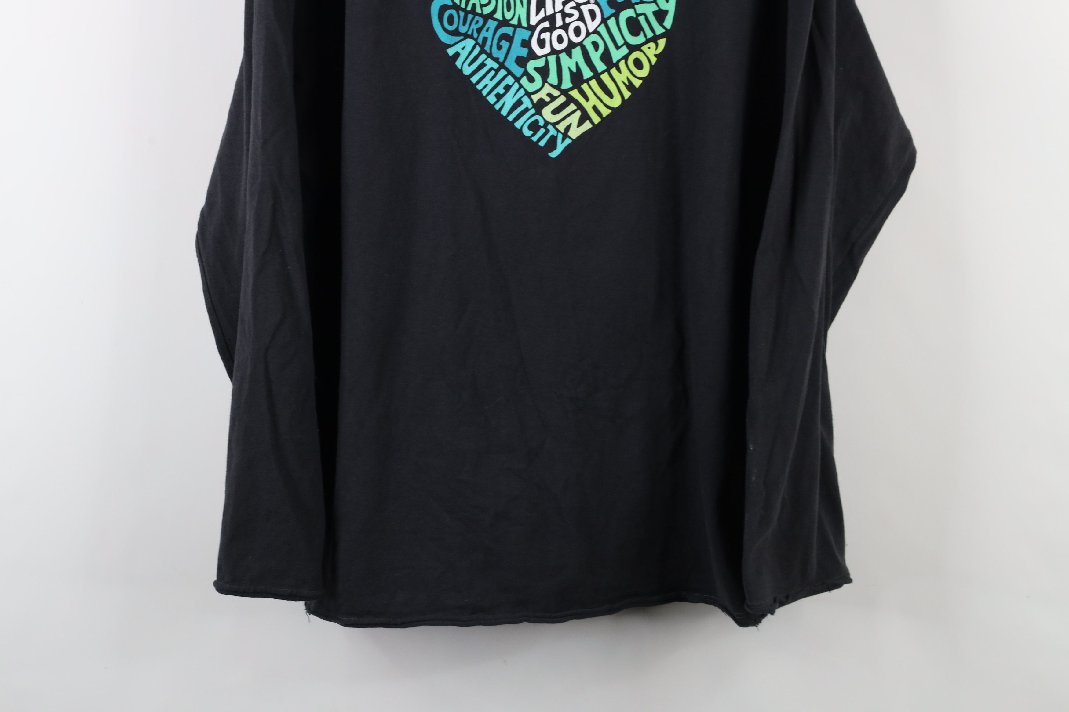 Life is Good × Vintage Life Is Good Heart Marled Long Sleeve T-Shirt Crusher Size L / US 10 / IT 46 - 3 Thumbnail