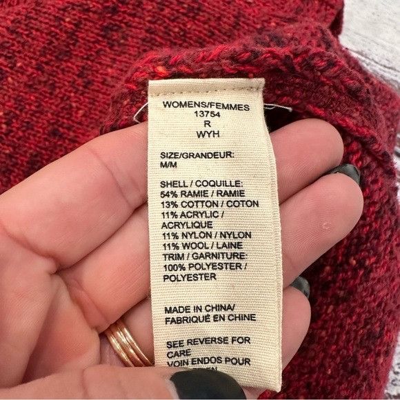 Woolrich Woolen Mills Woolrich Women’s 1/4 Zip Pullover Knit Sweater Size M / US 6-8 / IT 42-44 - 6 Thumbnail