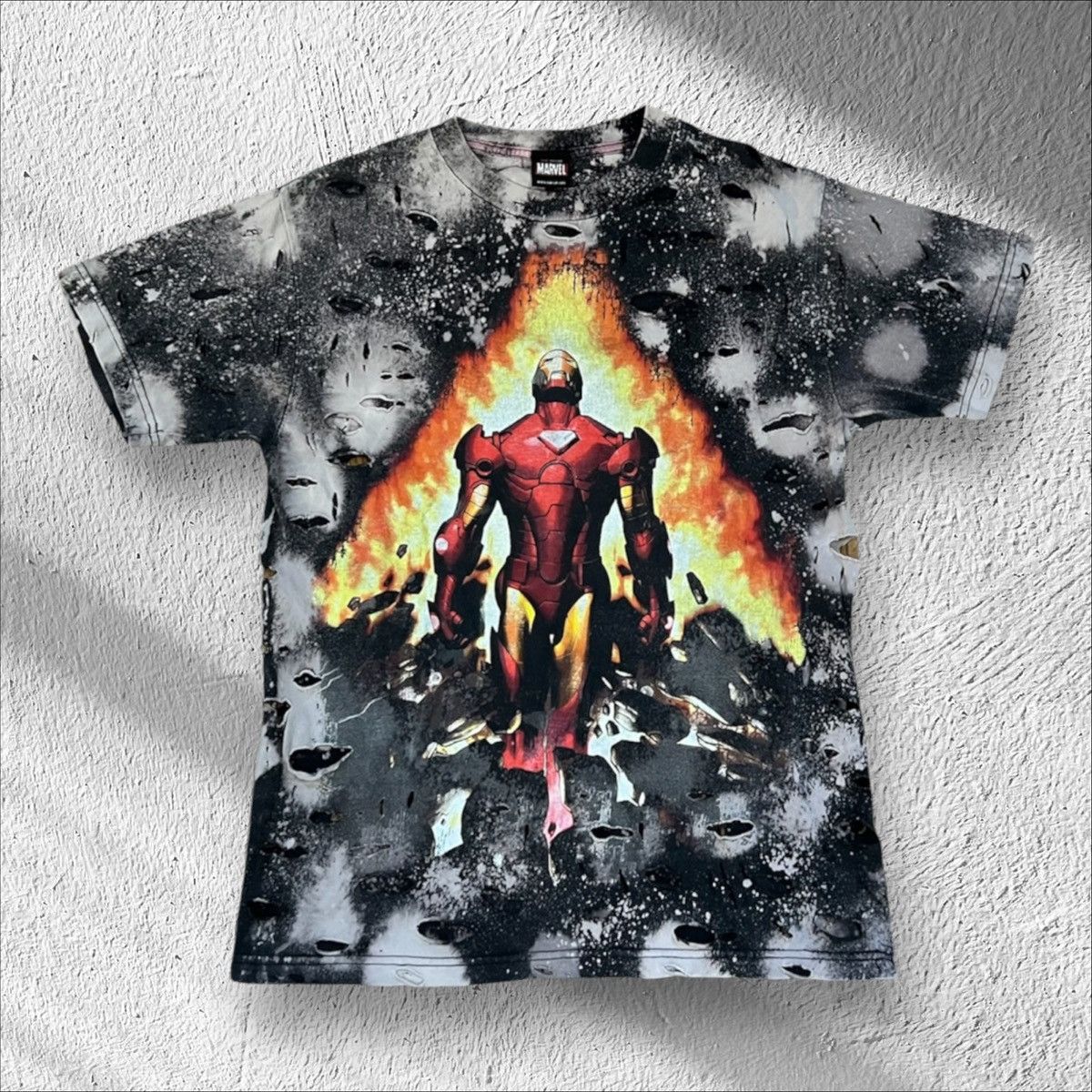 Marvel Comics × Vintage Vintage Iron Man Marvel Comics Mad Engine Distressed Shirt Size US L / EU 52-54 / 3 - 1 Thumbnail