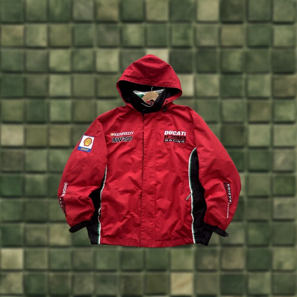 Vintage VINTAGE Ducati 1098 Racing Red Windbreaker Jacket Mens XL Size Nike? Size US XL / EU 56 / 4 - 1 Thumbnail