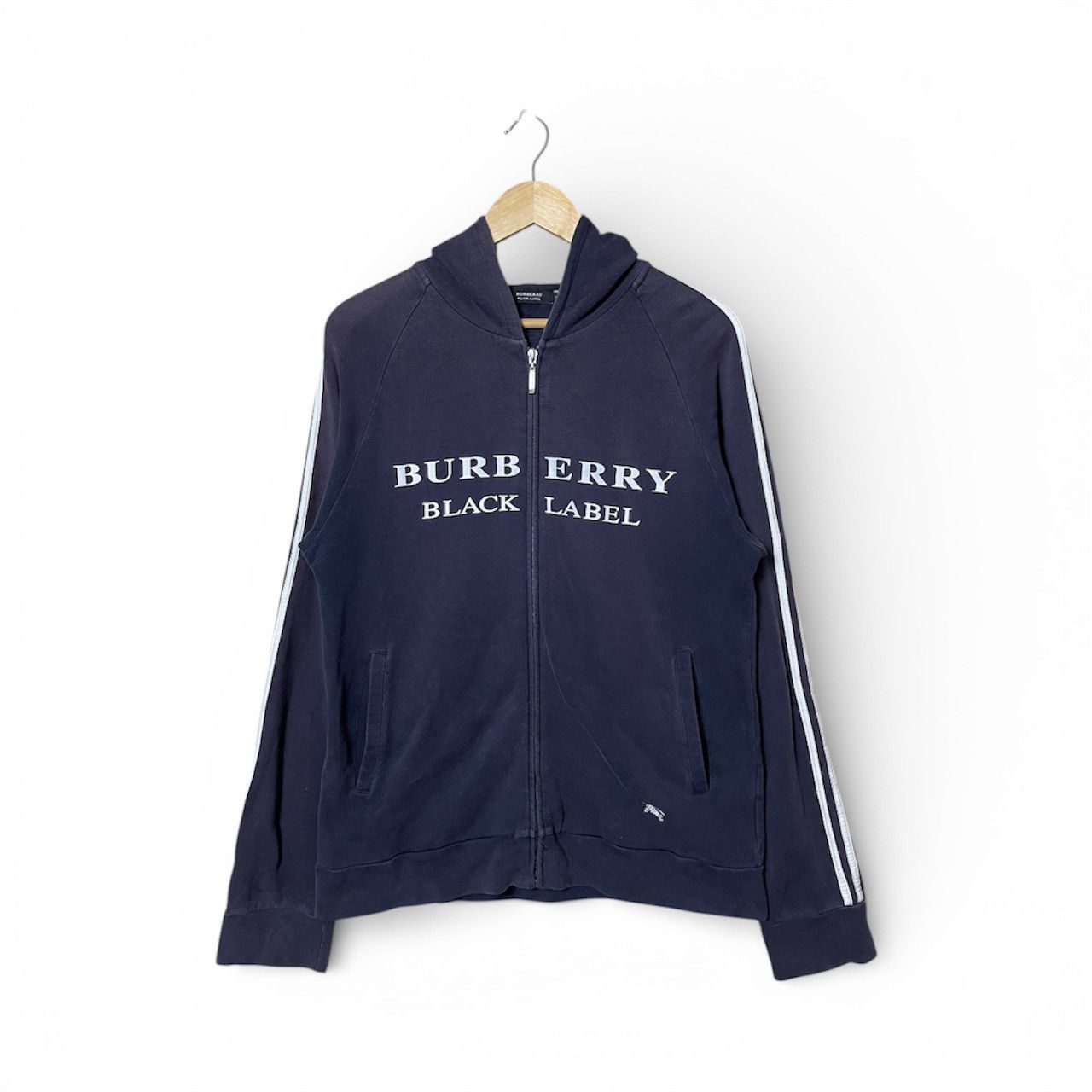 Burberry black label y2k sunfaded Zipper Hoodie