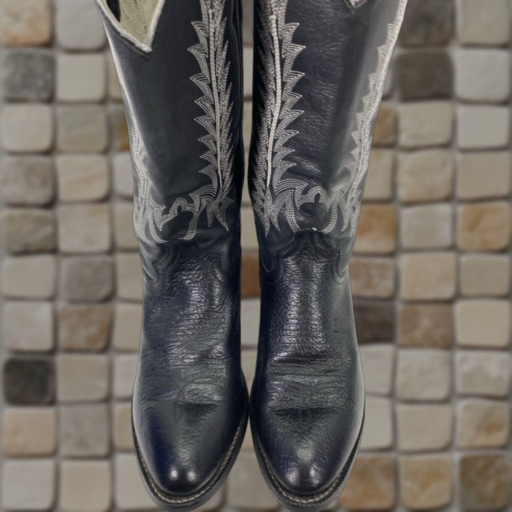 Vintage Cowtown Boots Men 10.5 D Black Leather Western Classic Rodeo Superb Boot Size US 11 / EU 44 - 1 Thumbnail