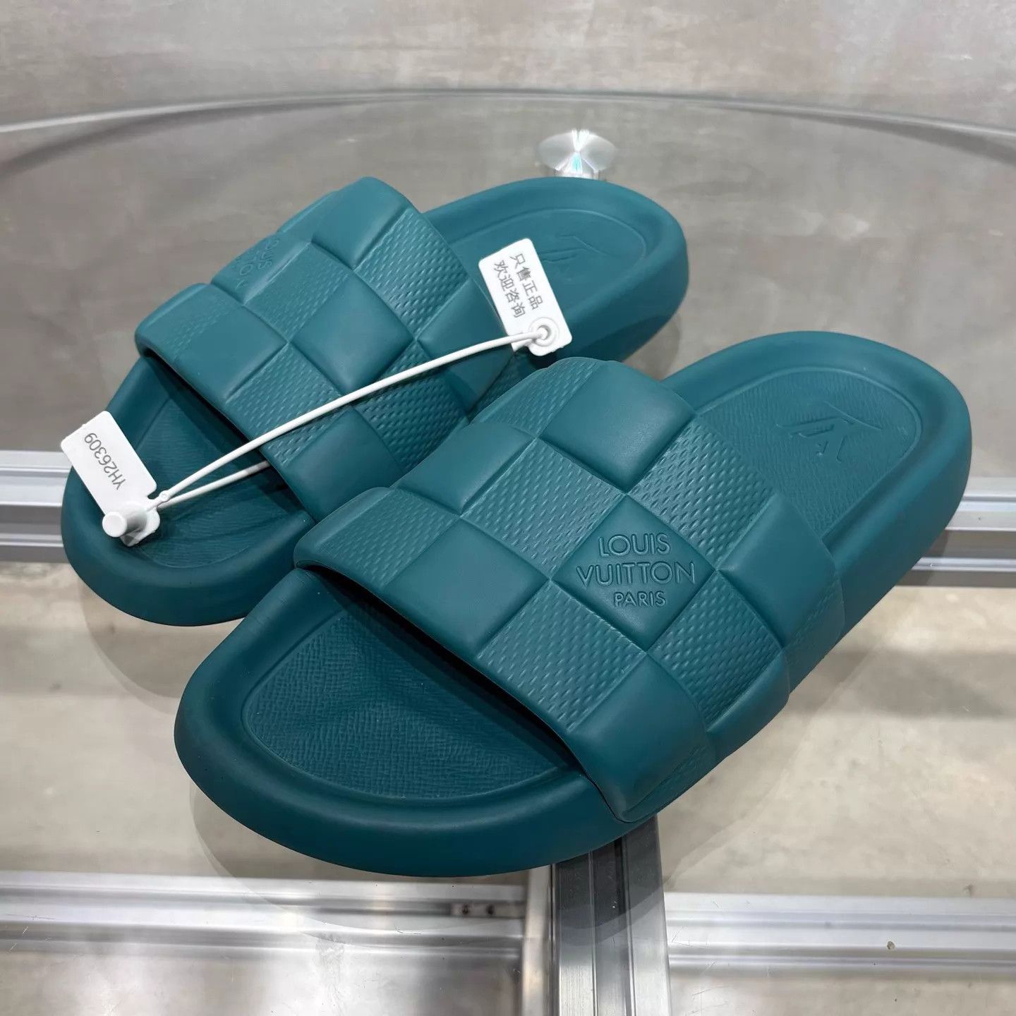 Louis Vuitton LV Waterfront Woven Slippers Tiffany Green UK6/40 Size US 7 / EU 40 - 2 Thumbnail