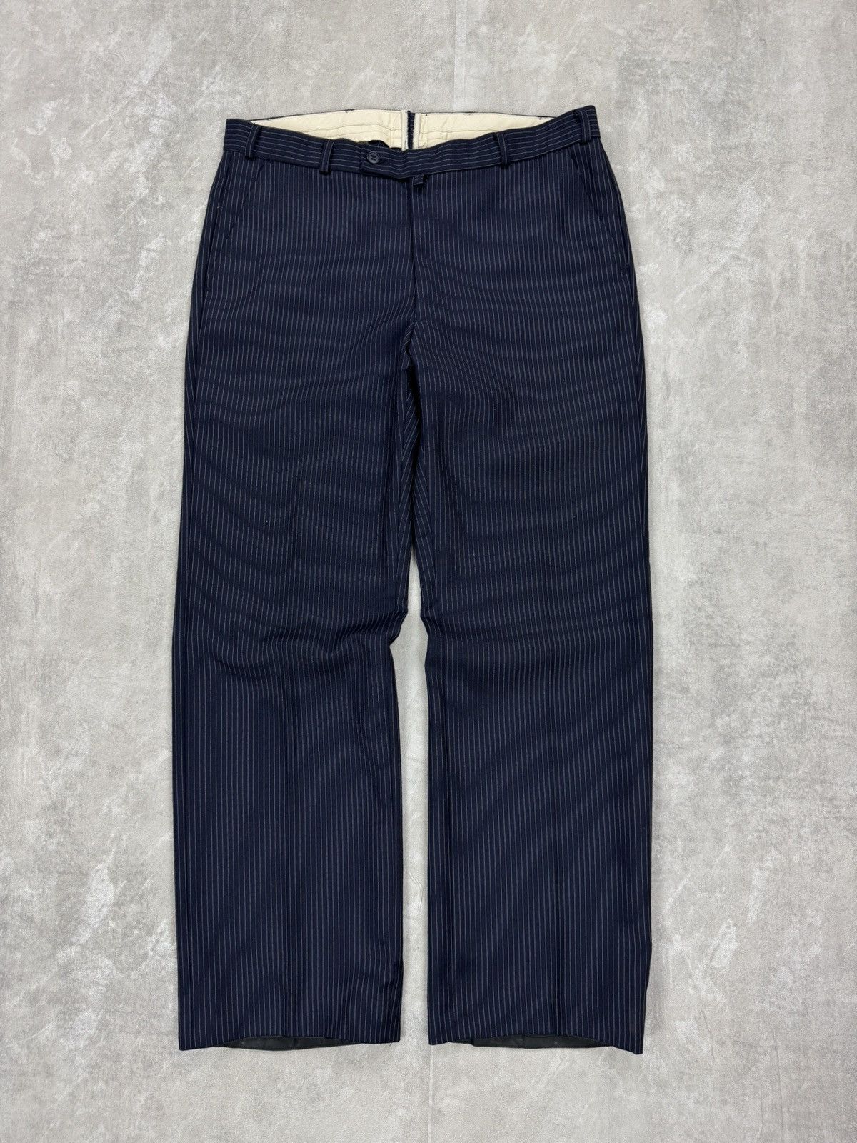 Other Vintage wool stripes trousers pants London Bespoke Mens 31 Size US 31 - 1 Thumbnail