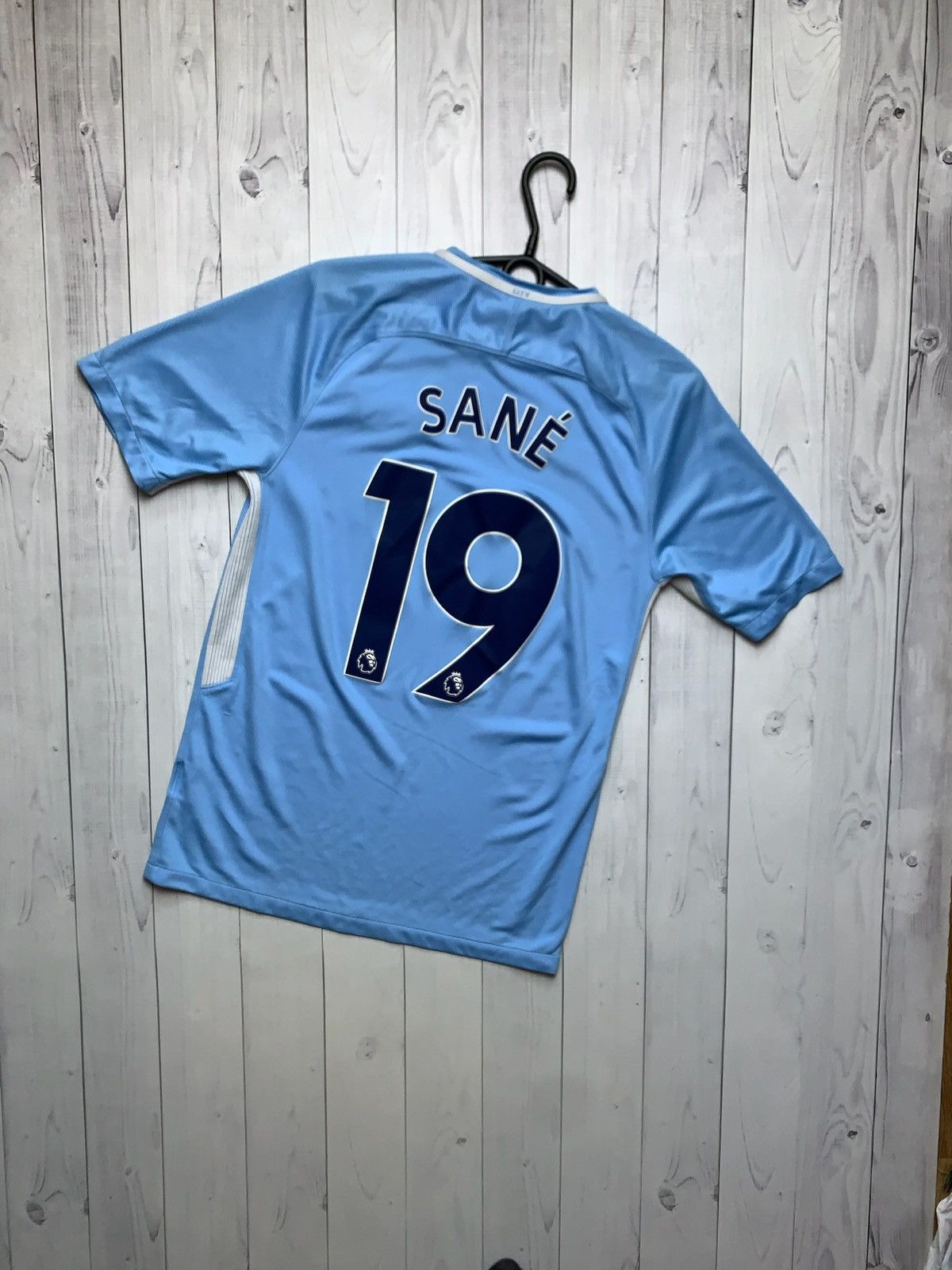 Nike × Vintage Vintage Nike Manchester City soccer jersey 19 Sane rare Size US S / EU 44-46 / 1 - 1 Thumbnail