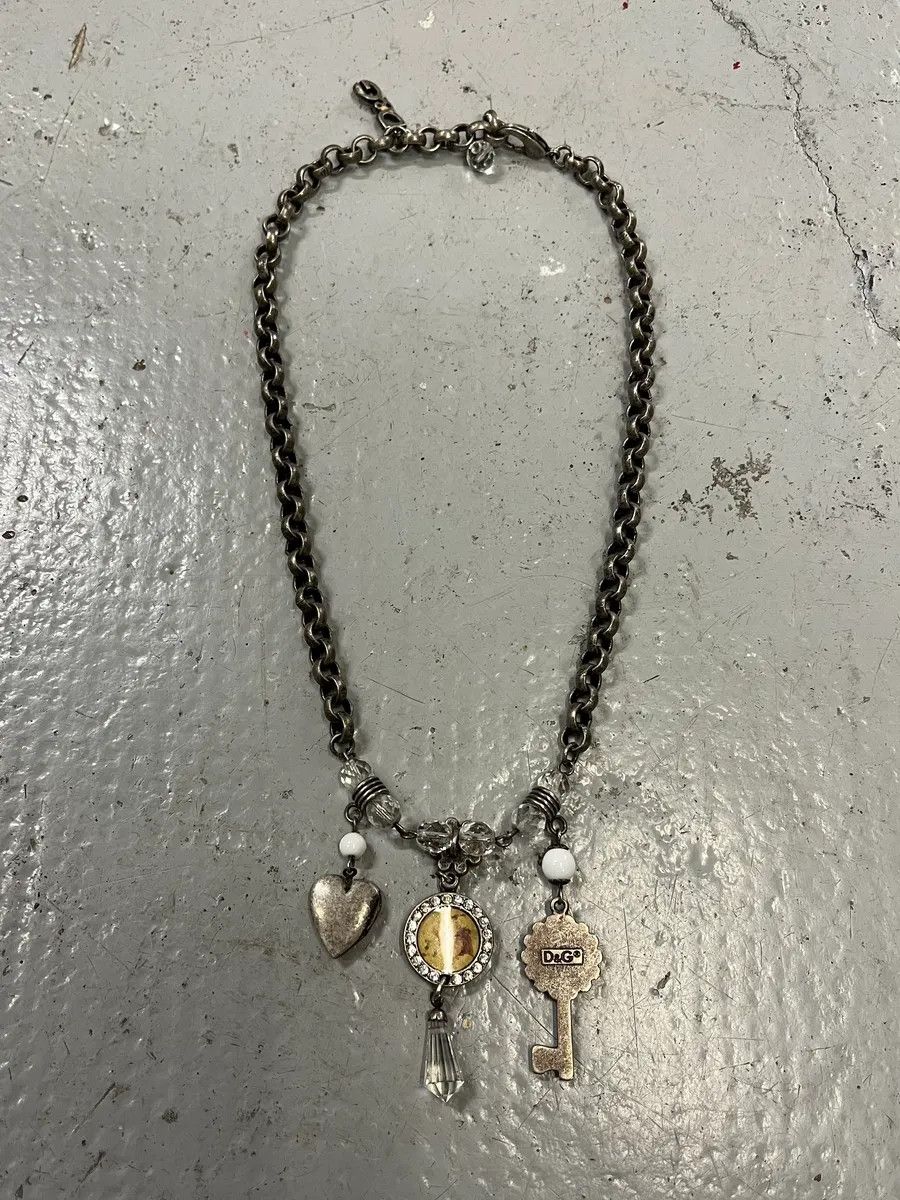 Dolce & Gabbana 2000s Dolce & Gabbana Charm Steel Necklace Size ONE SIZE - 5 Thumbnail