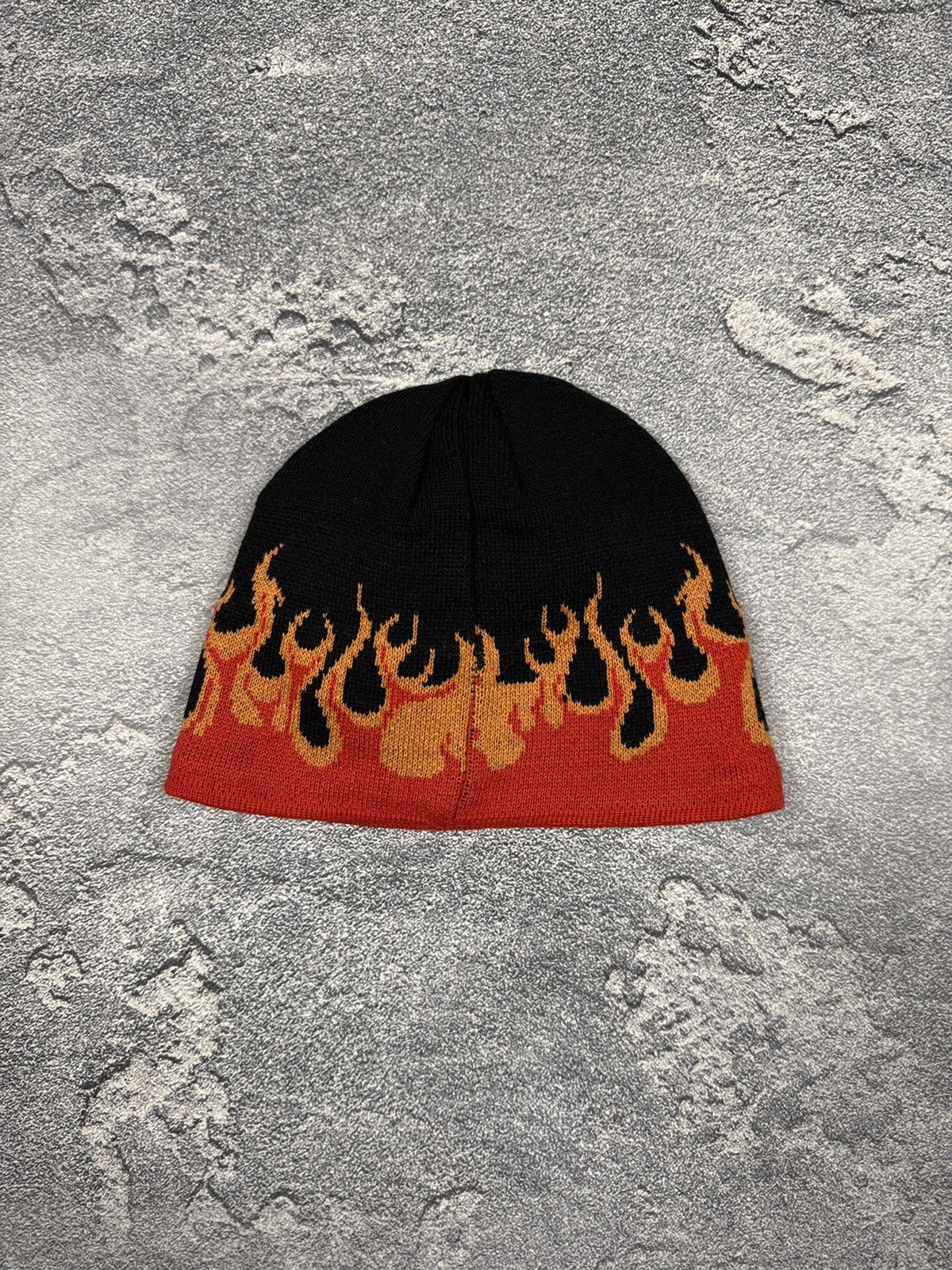 Vintage Vintage Skate Fire Beanie Hat Size ONE SIZE - 2 Thumbnail