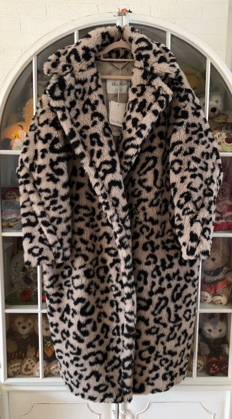 Max Mara Max Mara Leopard Teddy Coat Long Size S / US 4 / IT 40 - 1 Thumbnail