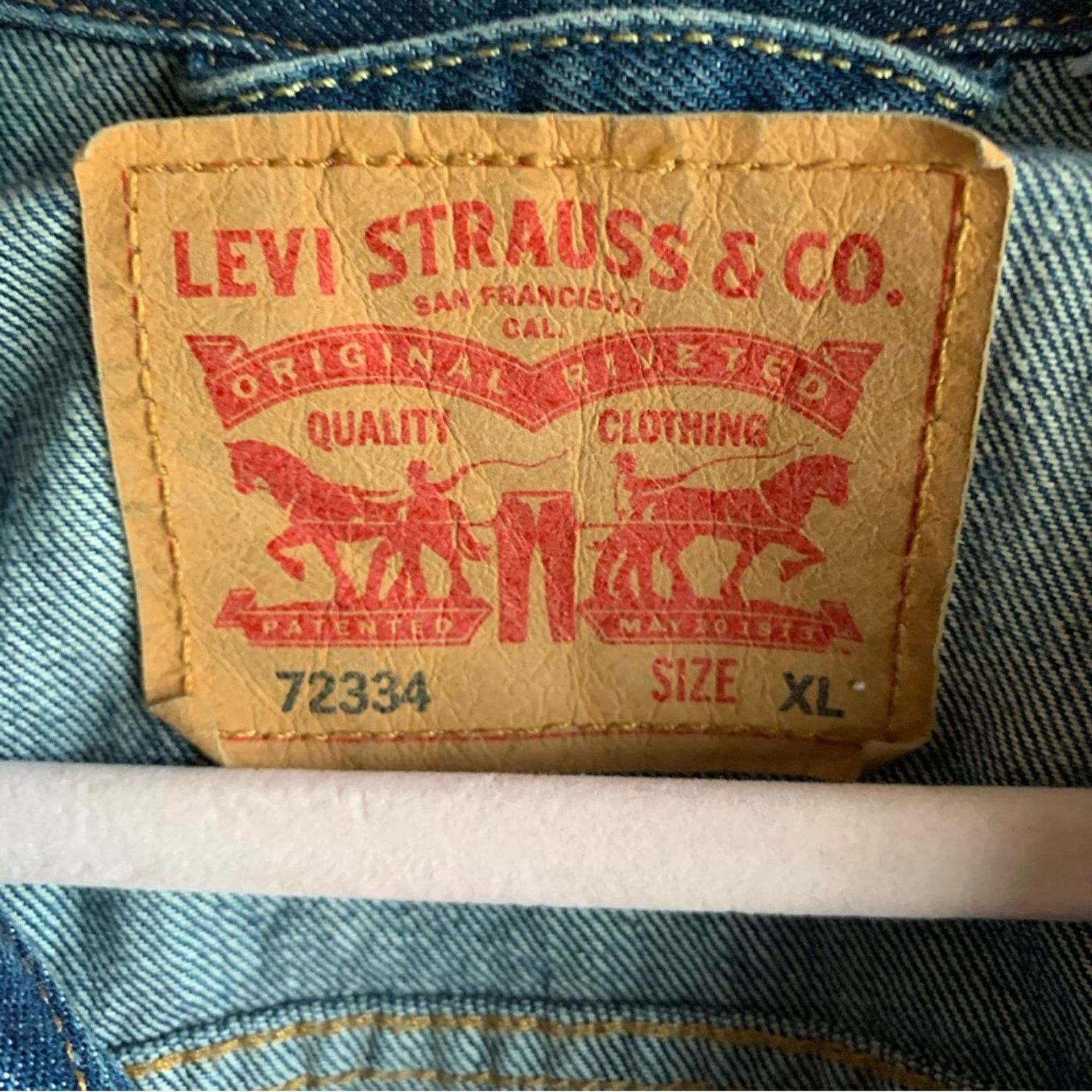 Levi's Levi Strauss 72334 Men’s Blue Denim Trucker Jacket Size XL Size US XL / EU 56 / 4 - 10 Thumbnail