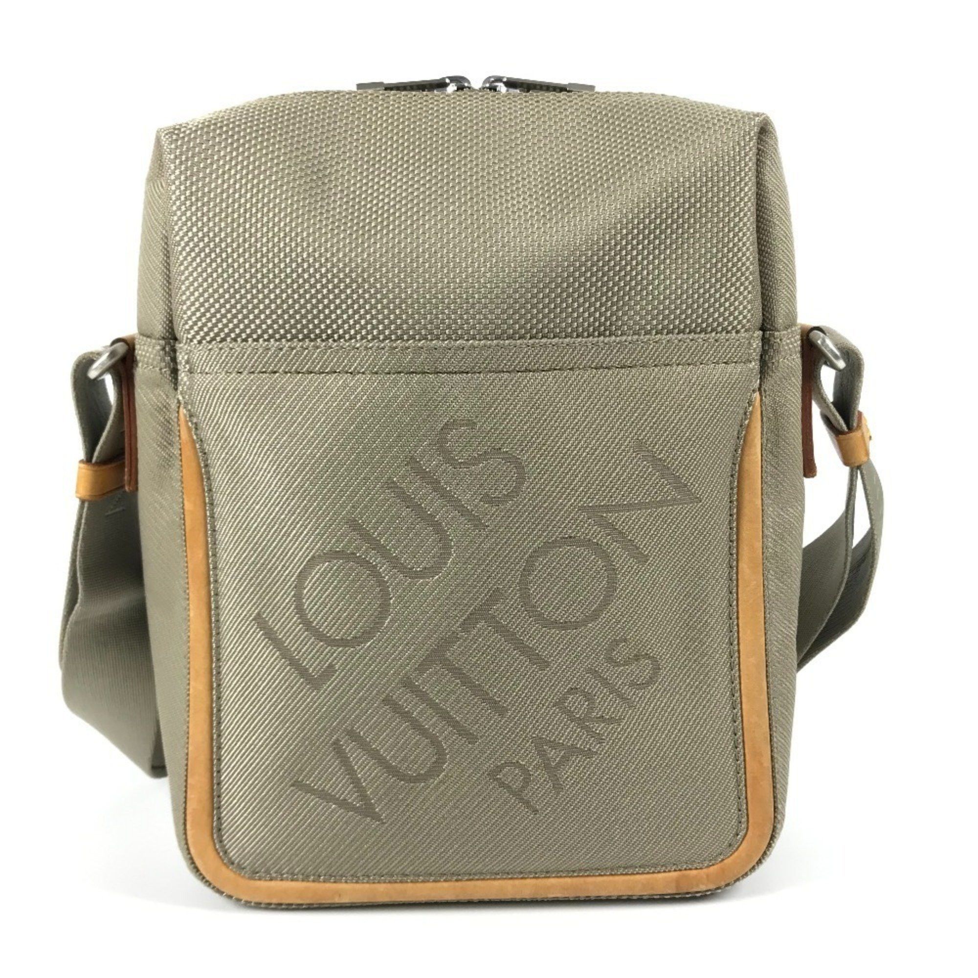 Louis Vuitton M93041 Monogram Geant Citadan Crossbody Bag Pochette Shoulder Damier Canvas Men's Women's Sable Grey