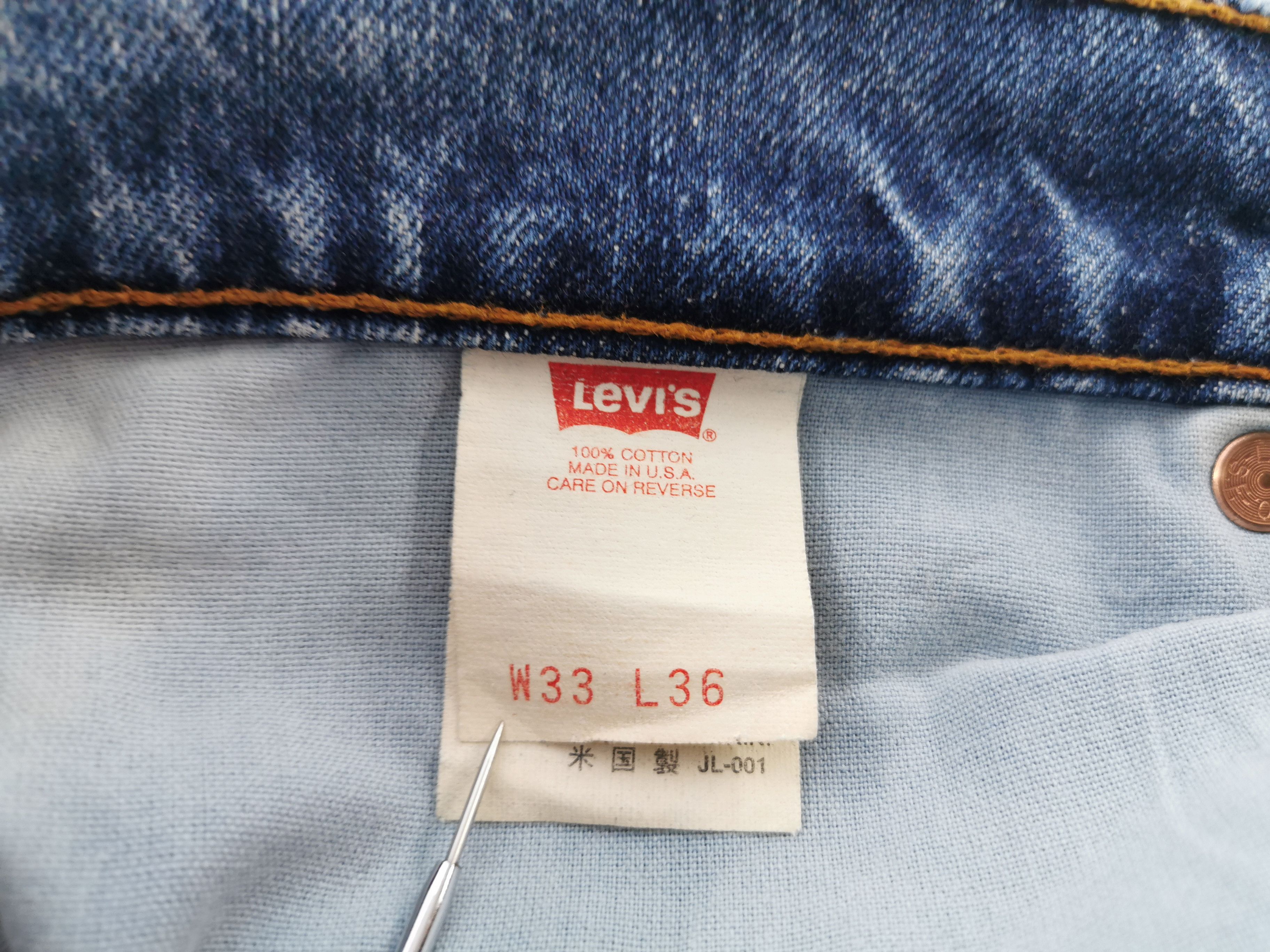 Levi's Vintage 90s Levis Lot 519 Denim Made In USA Size 32/33x36 Size US 32 / EU 48 - 9 Thumbnail