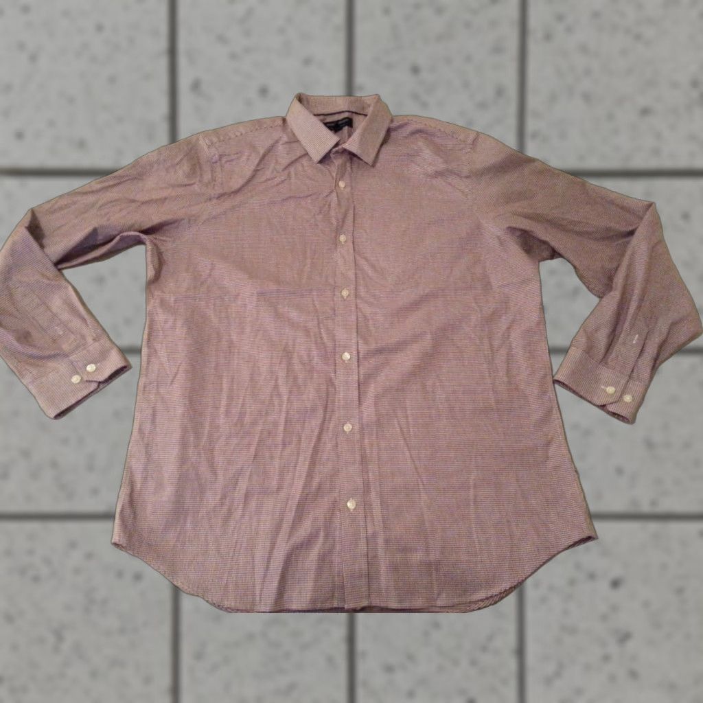 Banana Republic **Red Banana Republic Slim Fit Dress Shirt XL Cotton Long Sleeve** User: Red Banana Republic Slim Fit Dress Shirt XL Cotton Long Sleeve Size 46R - 1 Thumbnail