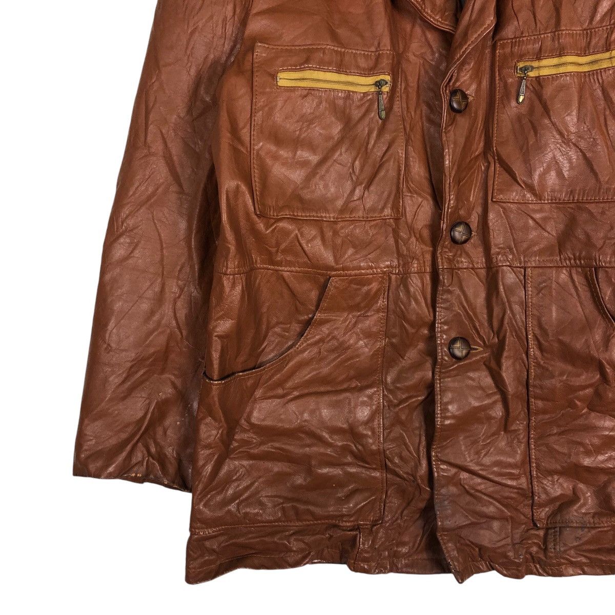 Toyo Enterprises 📌Vintage Biker Leather Jacket Skalar Made in Usa Blanket Size US M / EU 48-50 / 2 - 5 Thumbnail