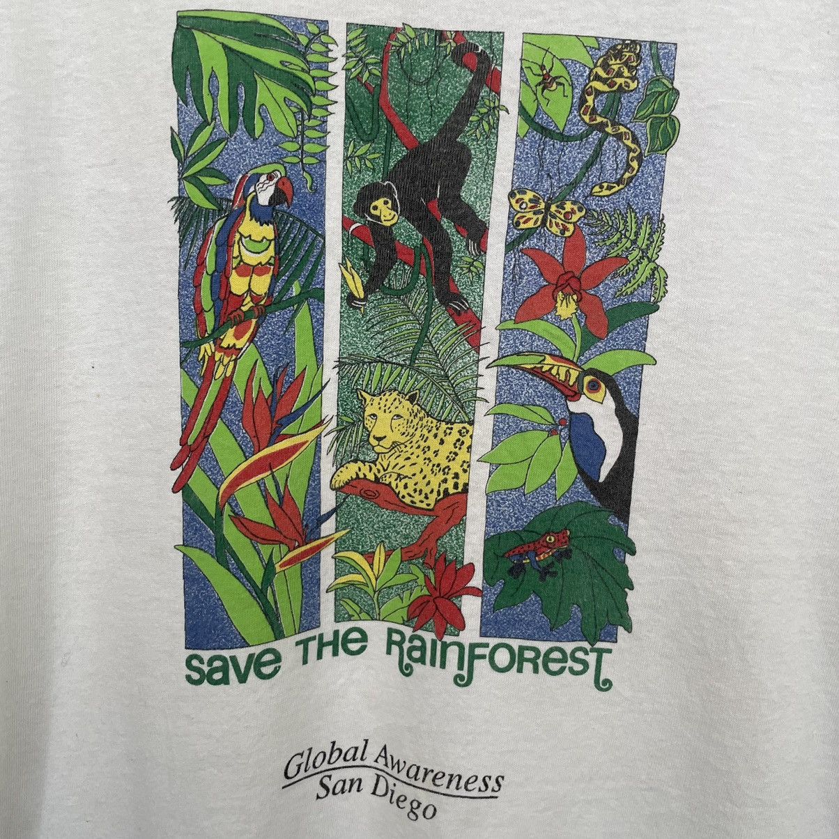 Habitat × Vintage 2000s San Diego Global Awareness Save The Rainforest Promo T Size US M / EU 48-50 / 2 - 2 Thumbnail
