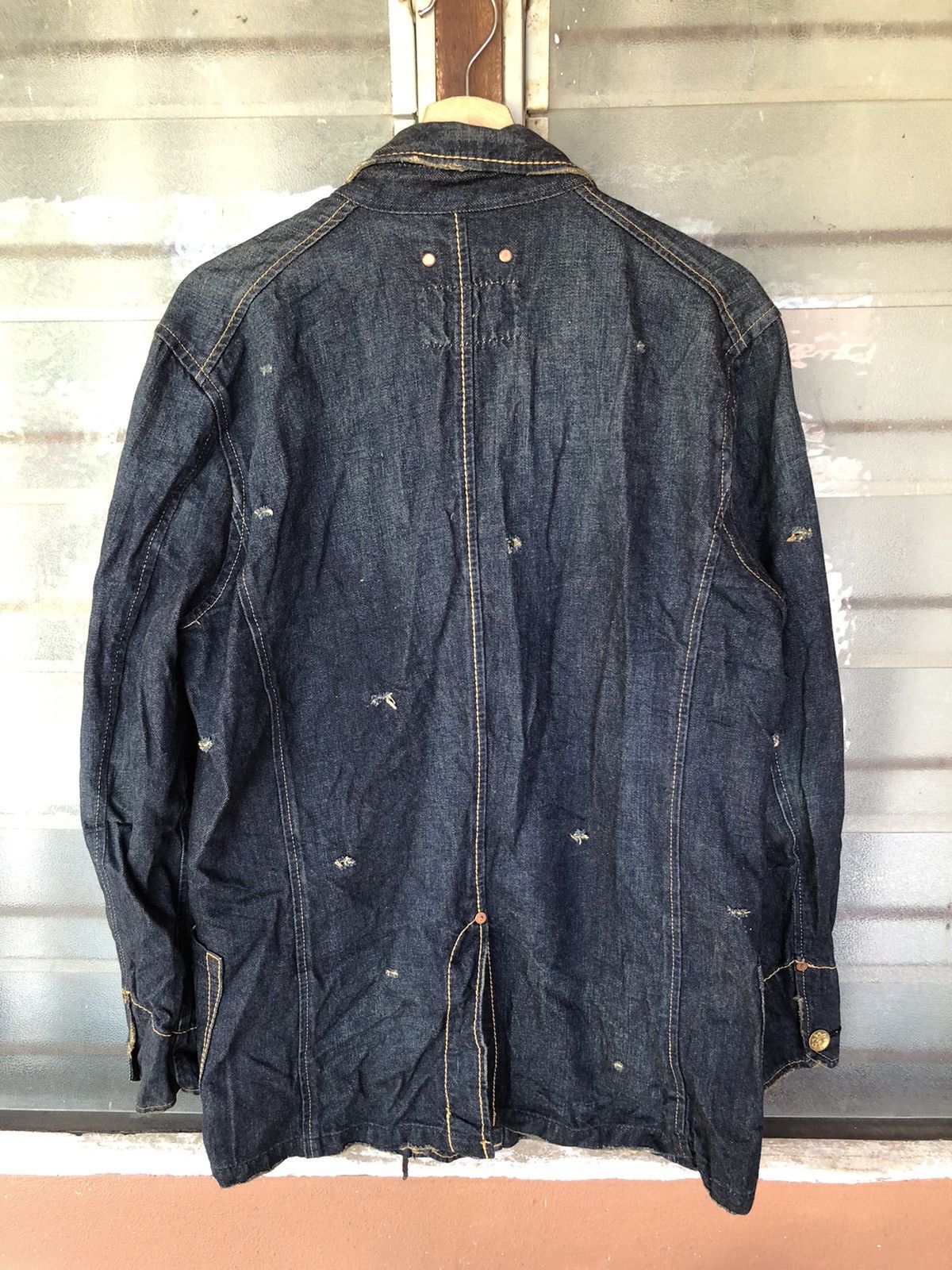 Levi's Vintage Levi’s Redloop Distressed Punk Style Denim Jacket Size US L / EU 52-54 / 3 - 9 Thumbnail