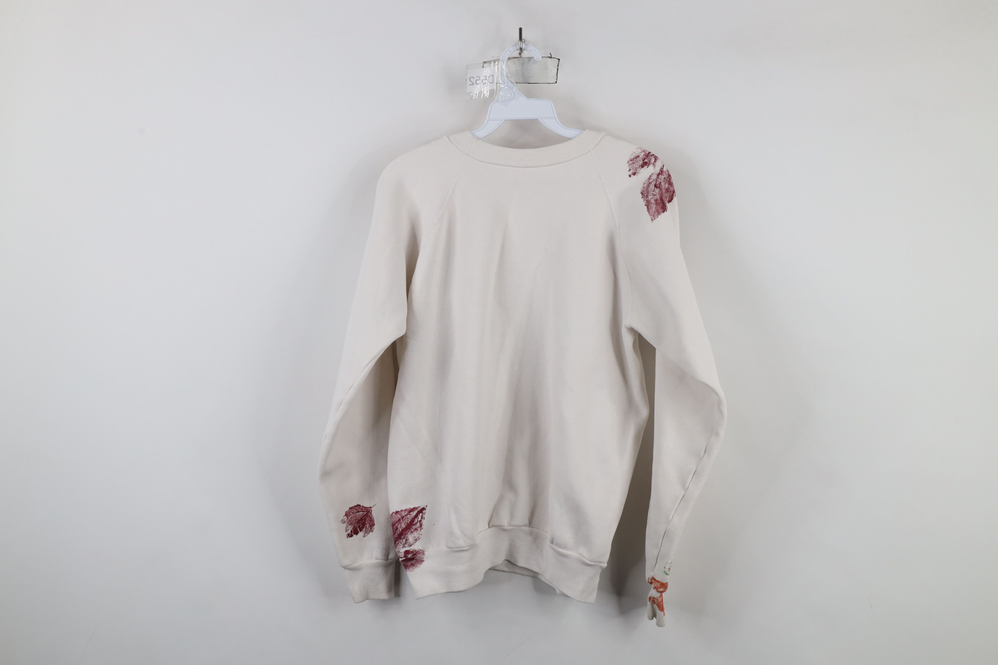 Vintage Vintage 80s 90s Streetwear Nature Leaf Stamp Sweatshirt USA Size L / US 10 / IT 46 - 13 Thumbnail