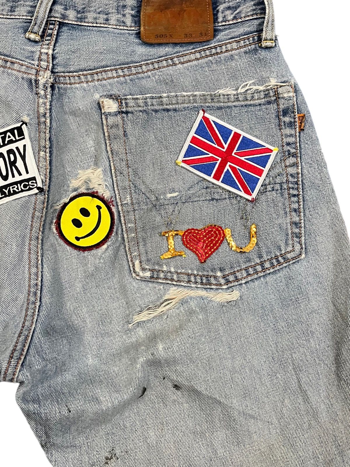 Edwin × Japanese Brand × Vintage Vintage Edwin 505X Selvedge Short Denim Size US 32 / EU 48 - 6 Thumbnail