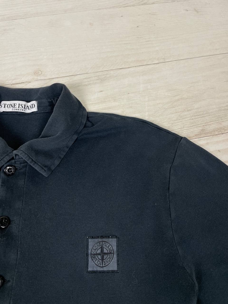 Stone Island Vintage Stone Island Polo Shirt Garment Dyed Patch Program Size US L / EU 52-54 / 3 - 7 Thumbnail