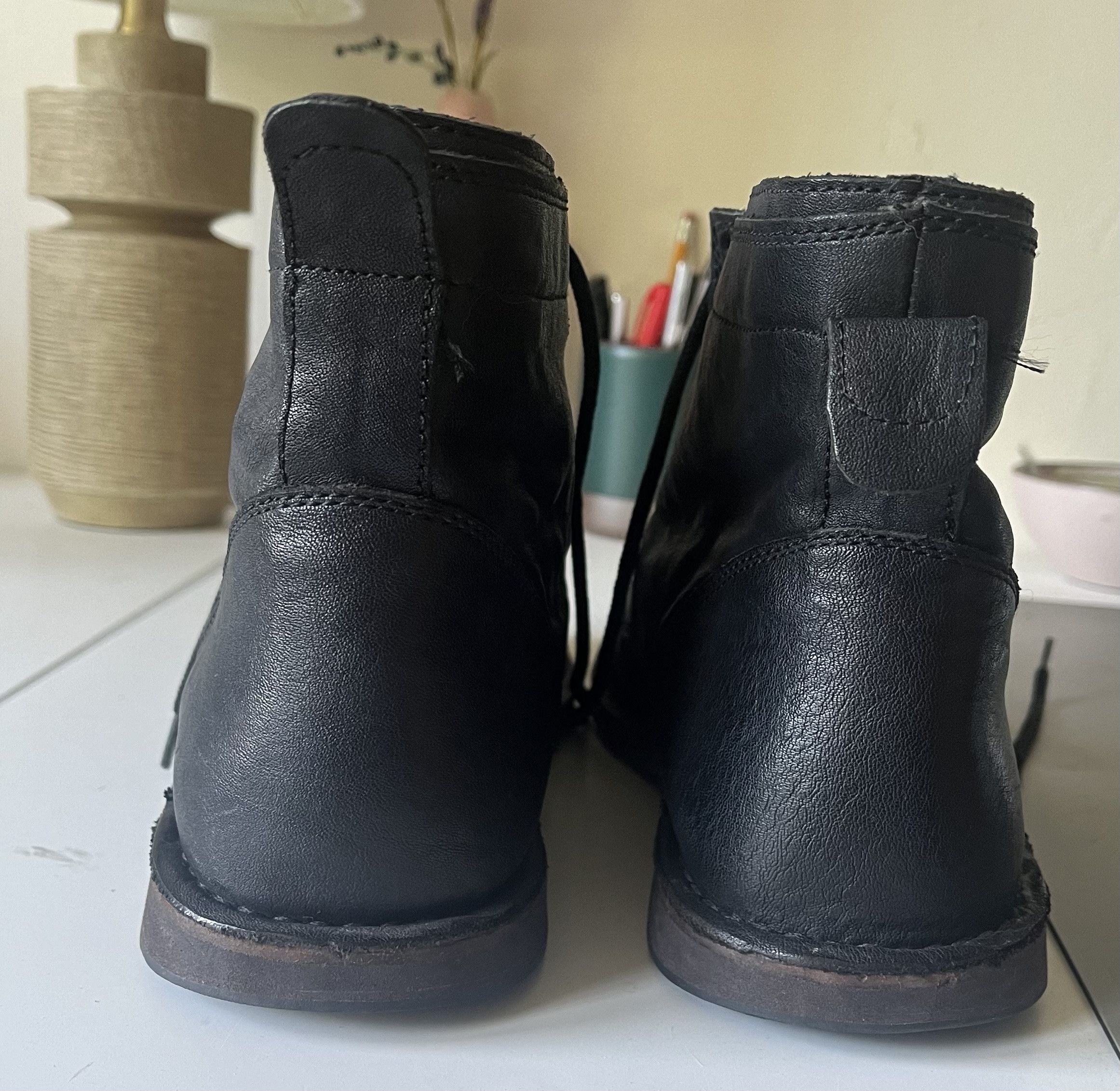 John Varvatos john varvatos black leather boots Size US 10.5 / EU 43-44 - 5 Thumbnail