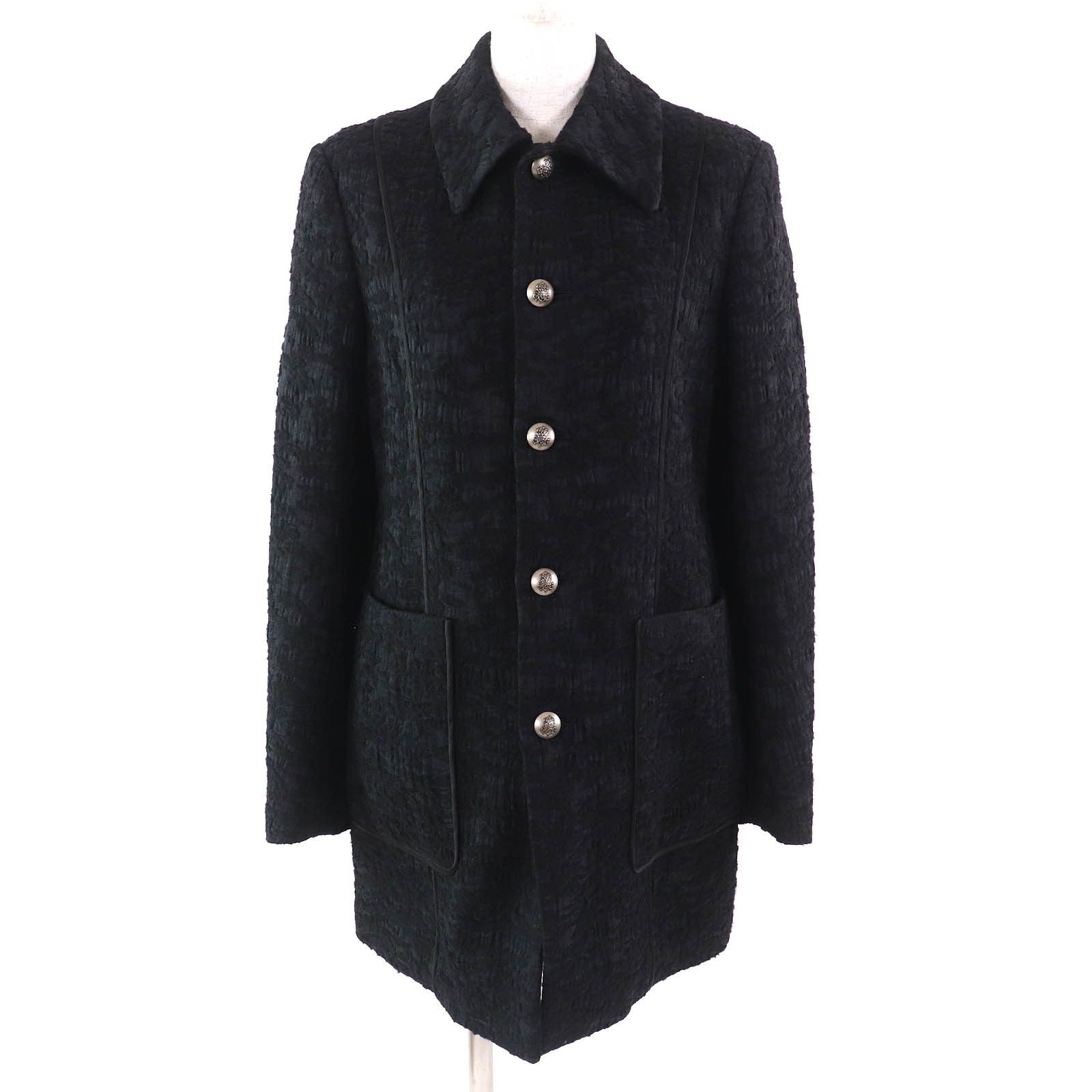 Other Other BLAMINK Design button Jacquard Rayon Jacket Others Tops 7925-299-0340 DUTY FREE for USA Size ONE SIZE - 1 Thumbnail
