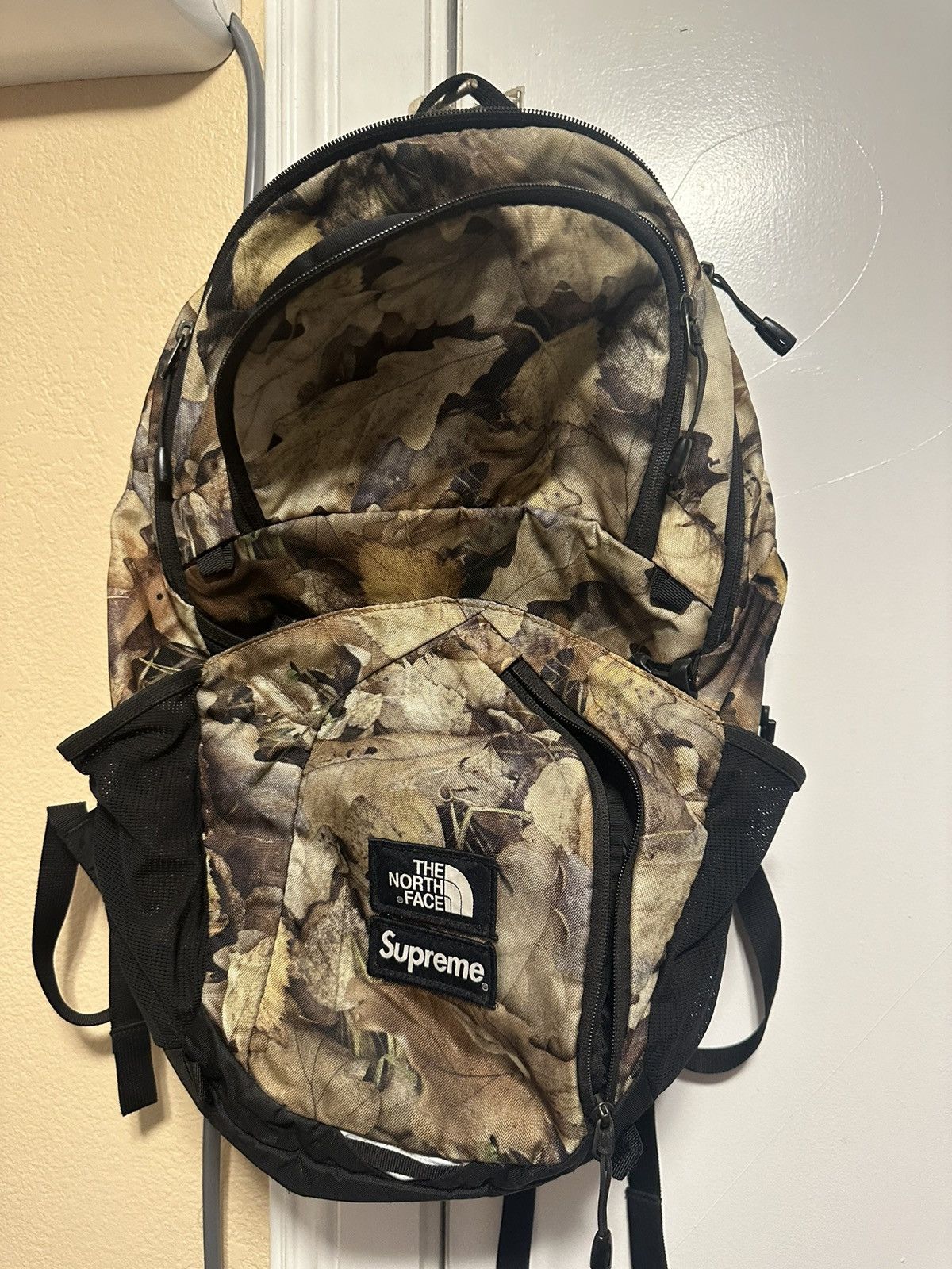 Supreme the north outlet face pocono backpack leaves