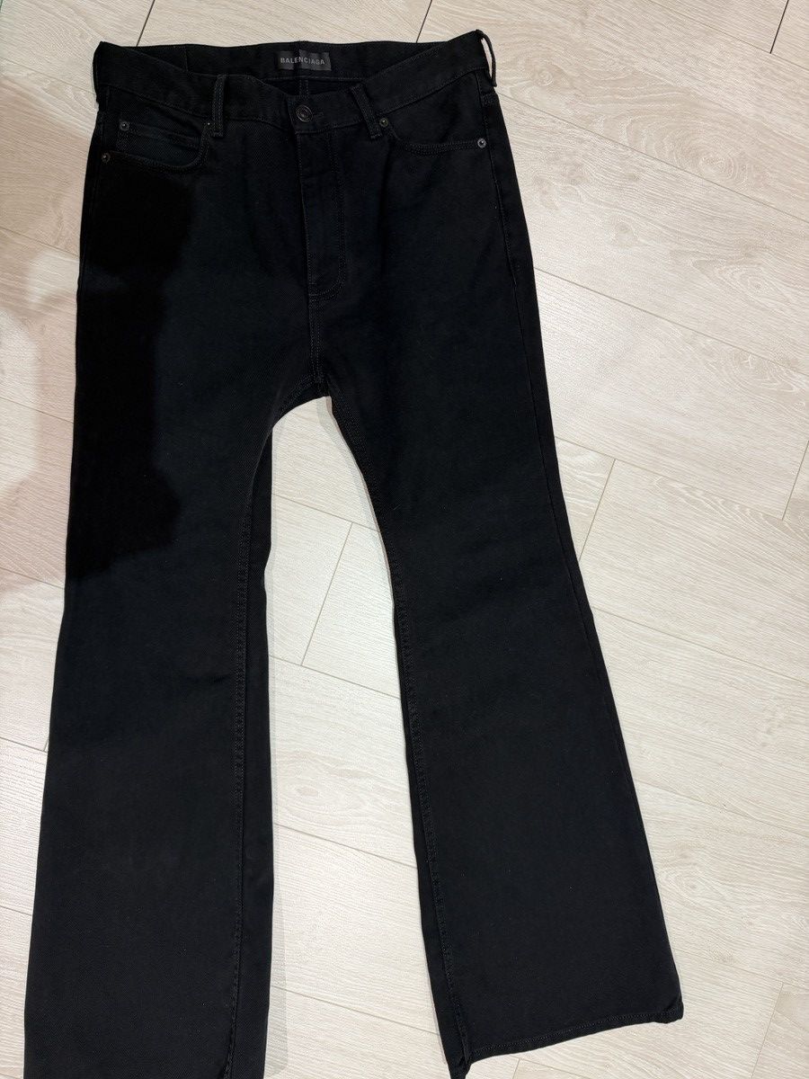 Balenciaga Black flare jeans Size US 29 - 1 Thumbnail
