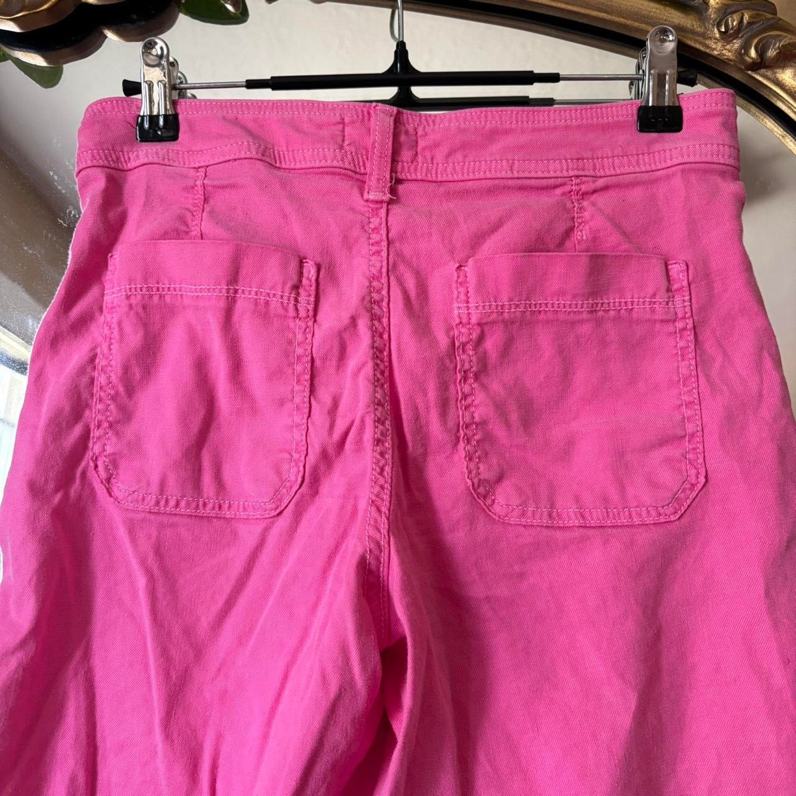 NYDJ NYDJ Pink Linen Trousers 0 Designer Quality Summer Vacation Size 25" / US 0 / IT 36 - 6 Thumbnail