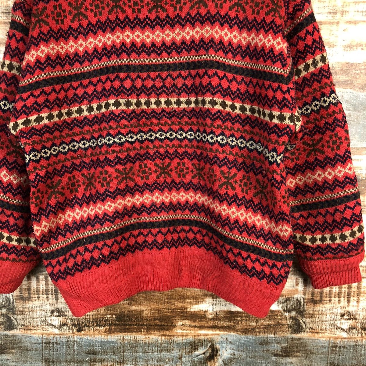 Homespun Knitwear Japanese Brand stripe vintage Red Knitwear #A2408 Size US S / EU 44-46 / 1 - 6 Thumbnail