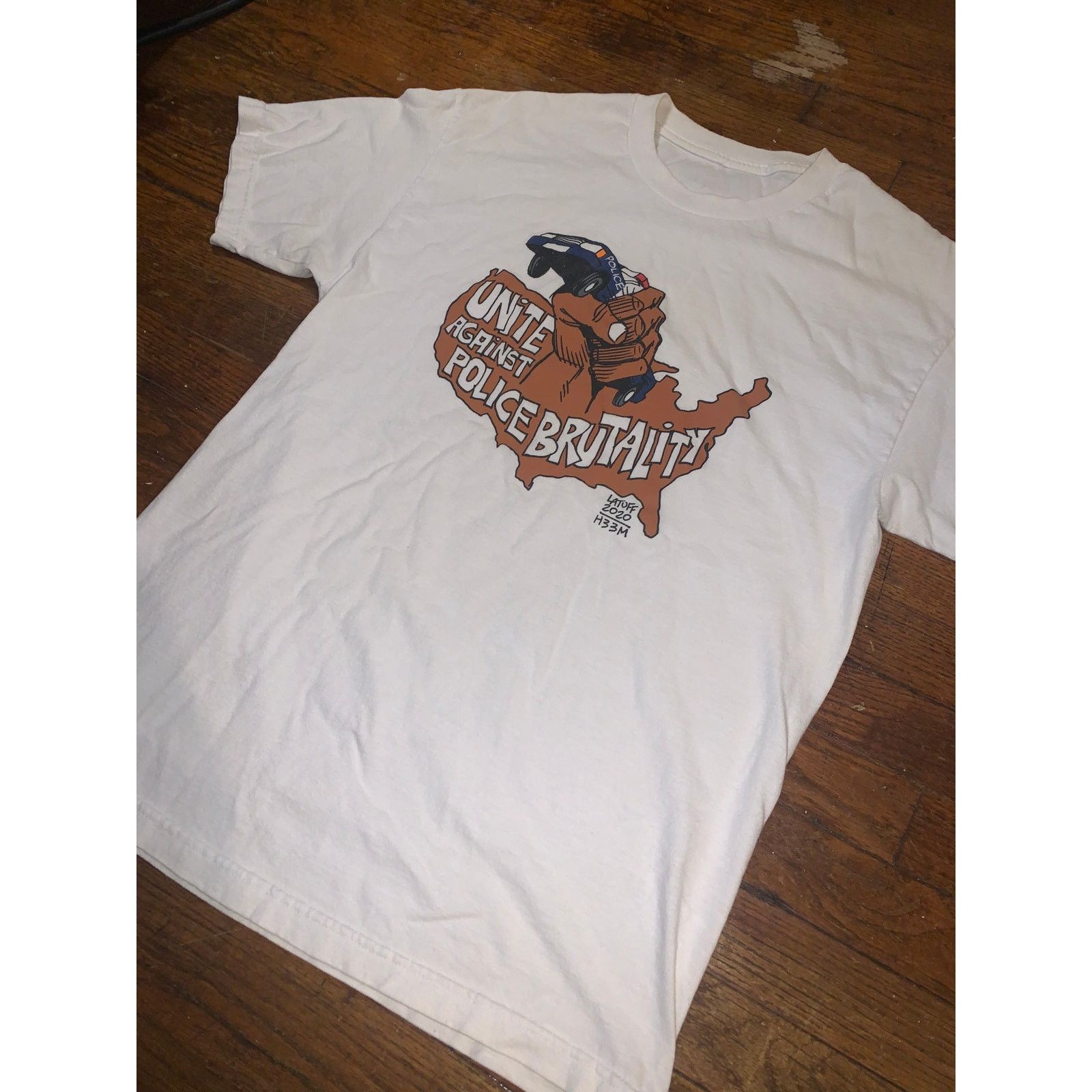 Other HEEM 2020 Unite Against Police Brutality Tee White Mens L Size US L / EU 52-54 / 3 - 4 Thumbnail