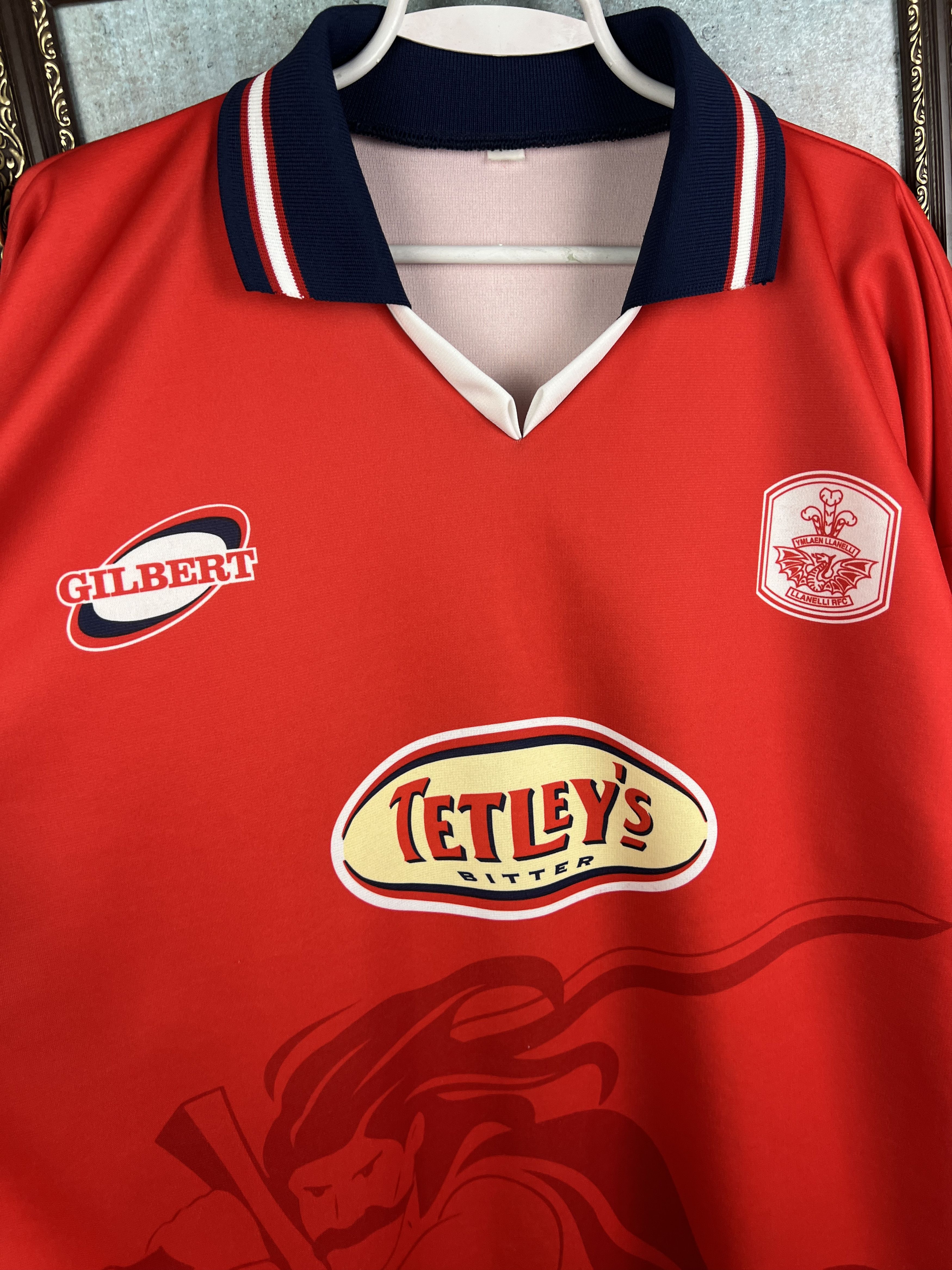 Vintage Llanelli Scarlets Wales Rugby Union Jersey Trikot Size 3XL Size US XXL / EU 58 / 5 - 3 Thumbnail