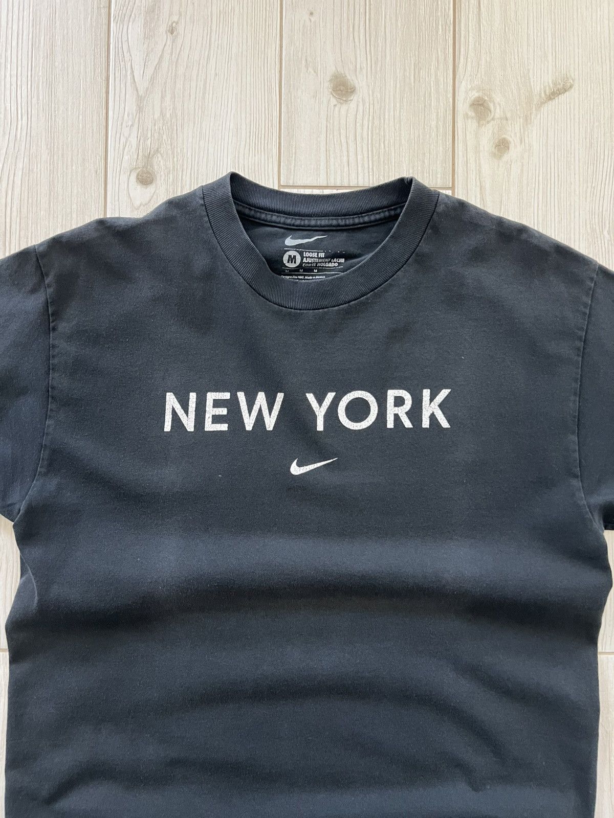 Nike Nike New York Center Check Tee Vintage Faded Size US M / EU 48-50 / 2 - 12 Thumbnail
