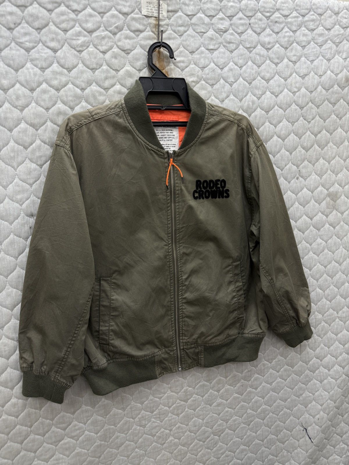 Hypebeast 🔥🔥🔥ARCHIVE RODEO CROWN BOMBER JACKWT Size US M / EU 48-50 / 2 - 6 Thumbnail