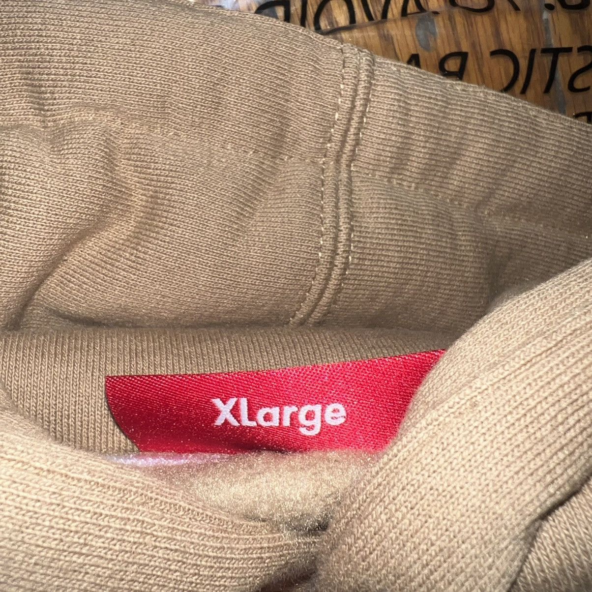 Supreme Supreme Satin Applique Hooded Sweatshirt Light Tan Size XL Size US XL / EU 56 / 4 - 5 Thumbnail
