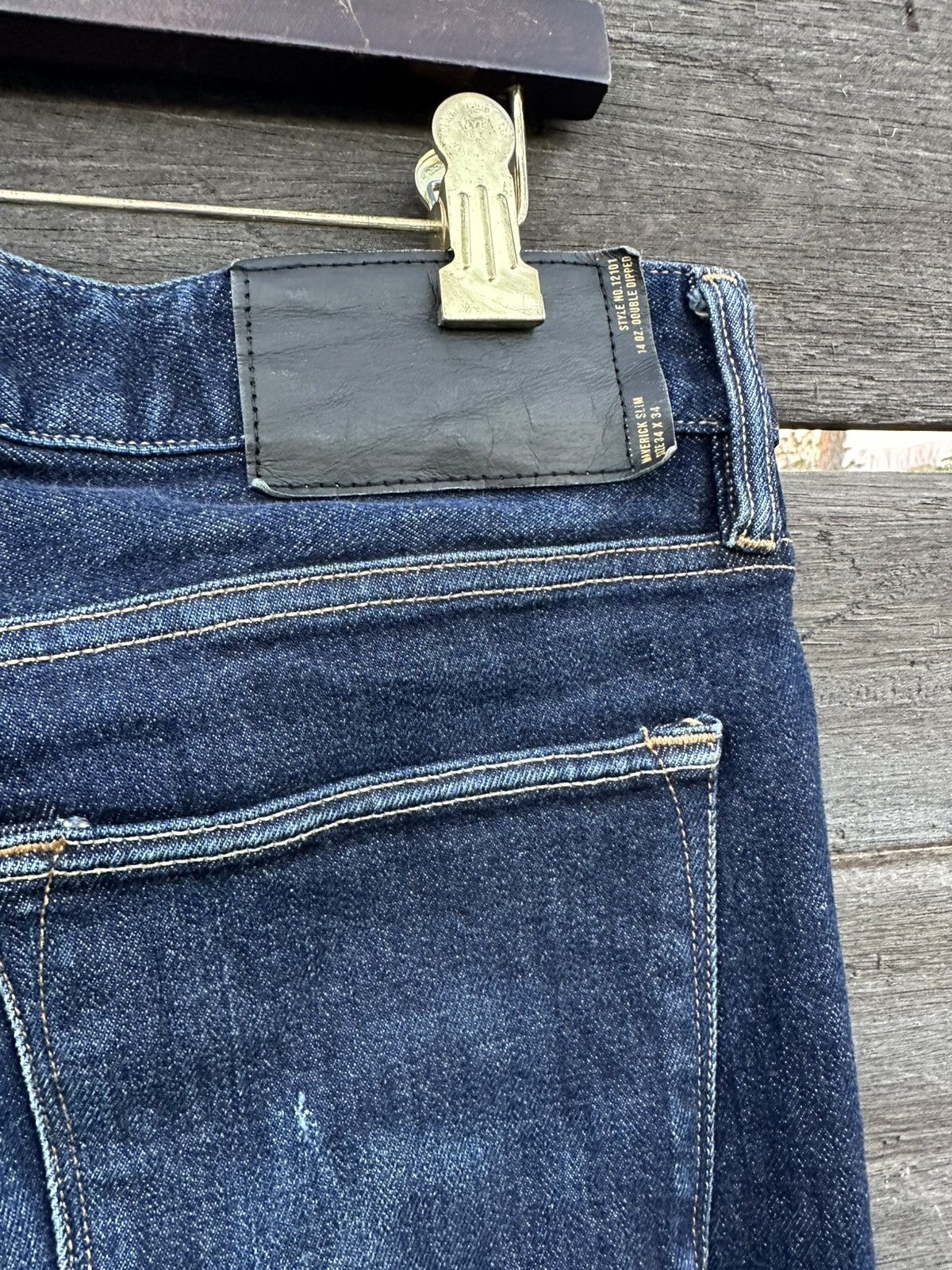 Buck Mason Buck Mason Maverick Slim 14oz Double Dipped Denim Size US 34 / EU 50 - 6 Thumbnail
