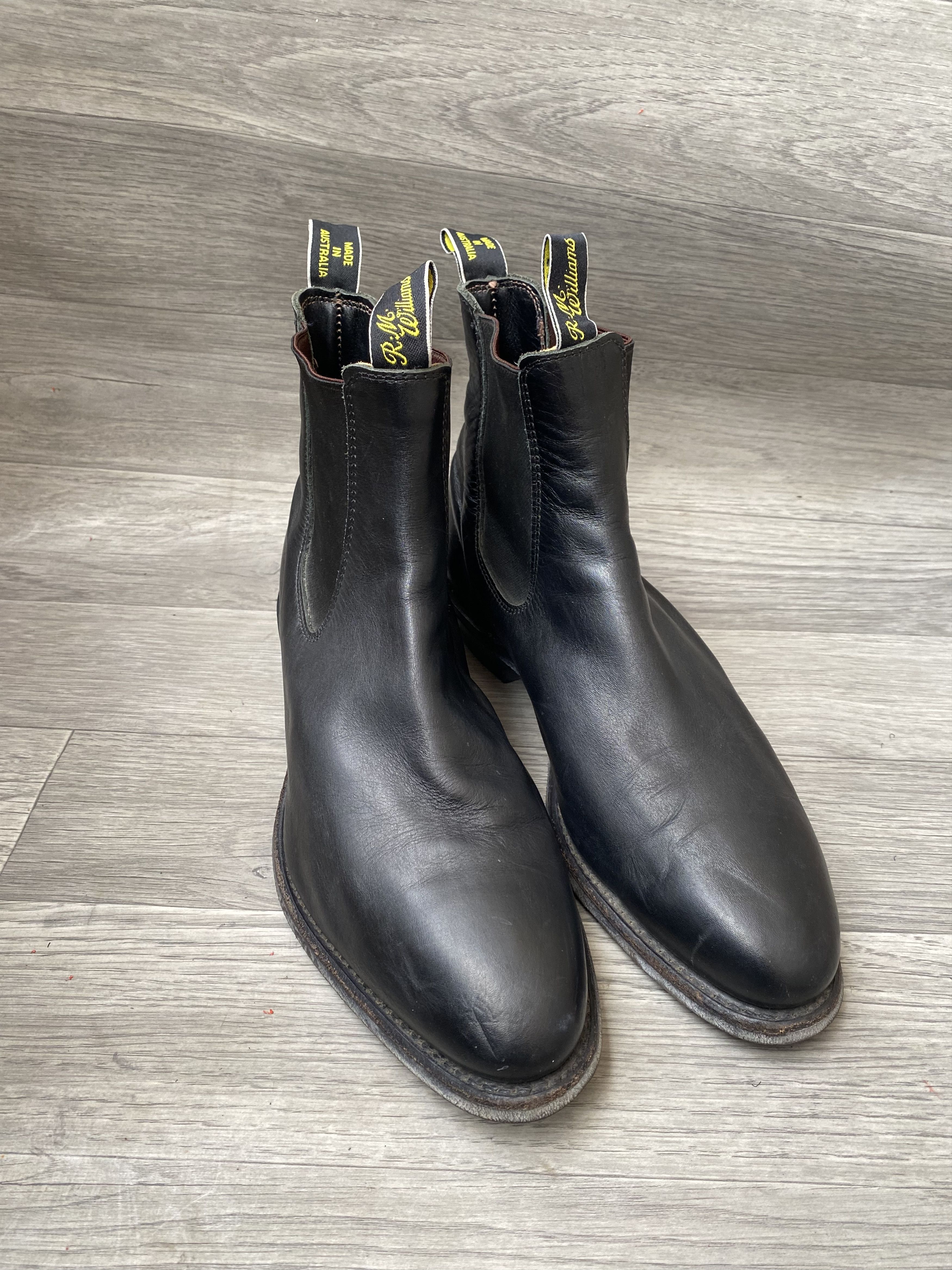 R.M. Williams Rm william chelsea black leather boots uk 10G Size US 11 / EU 44 - 10 Thumbnail