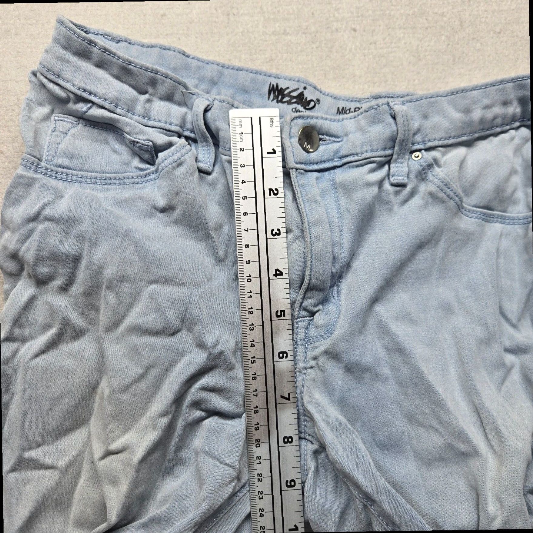 Mossimo Mossimo Mid-Rise Blue Denim Jegging Pants Women's Size 10 Regular Size 32" / US 10 / IT 46 - 5 Thumbnail