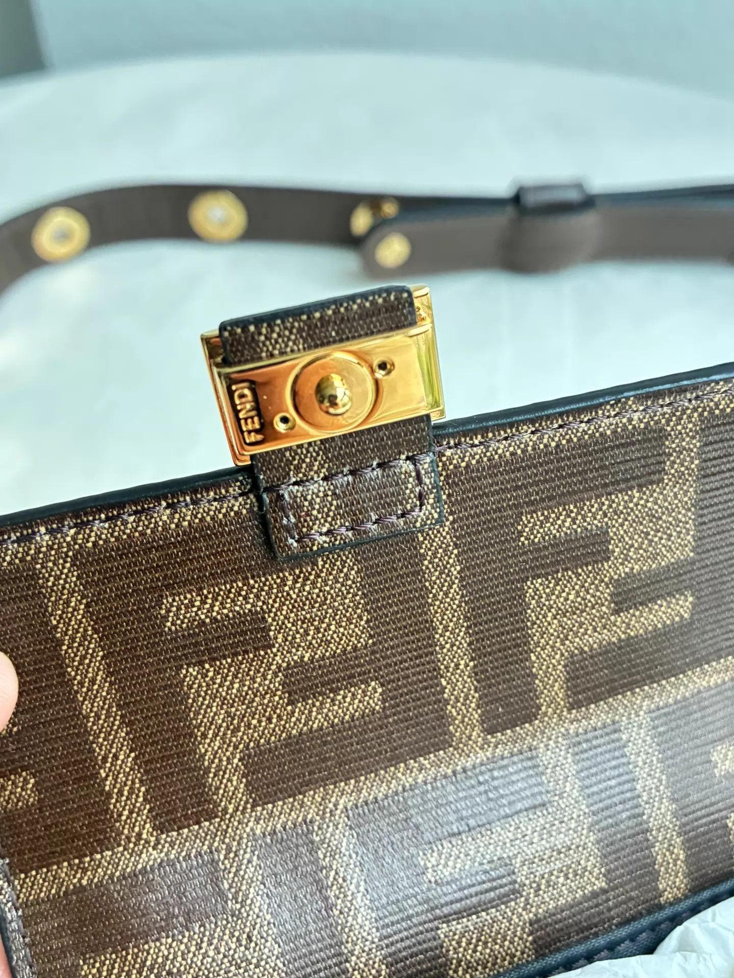 Fendi Fendi Baguette mini FF print waist bag Size ONE SIZE - 5 Thumbnail
