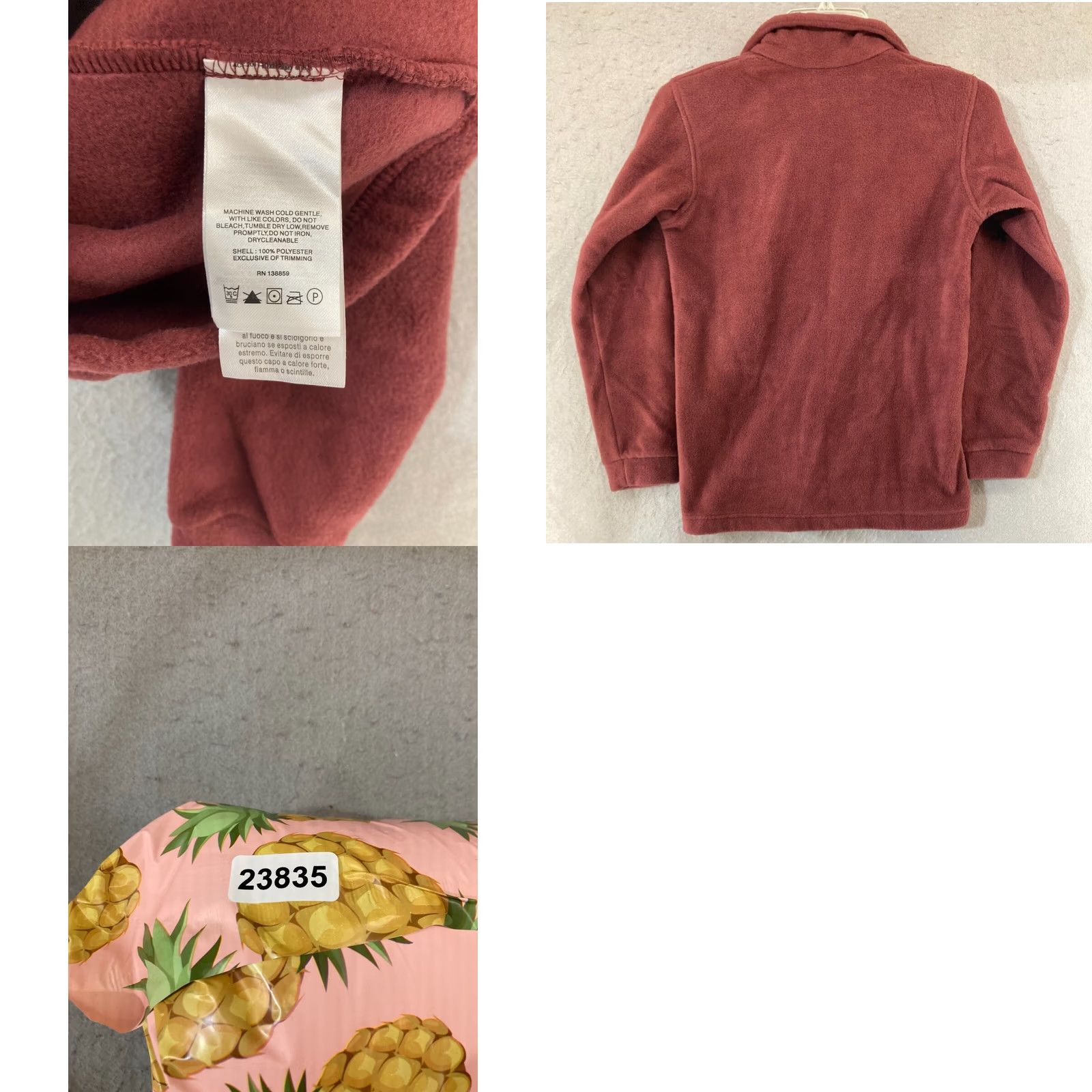 Vintage Columbia Jacket Womens Fleece Full Zip Pockets Red M Outdoor Casual Size M / US 6-8 / IT 42-44 - 8 Thumbnail