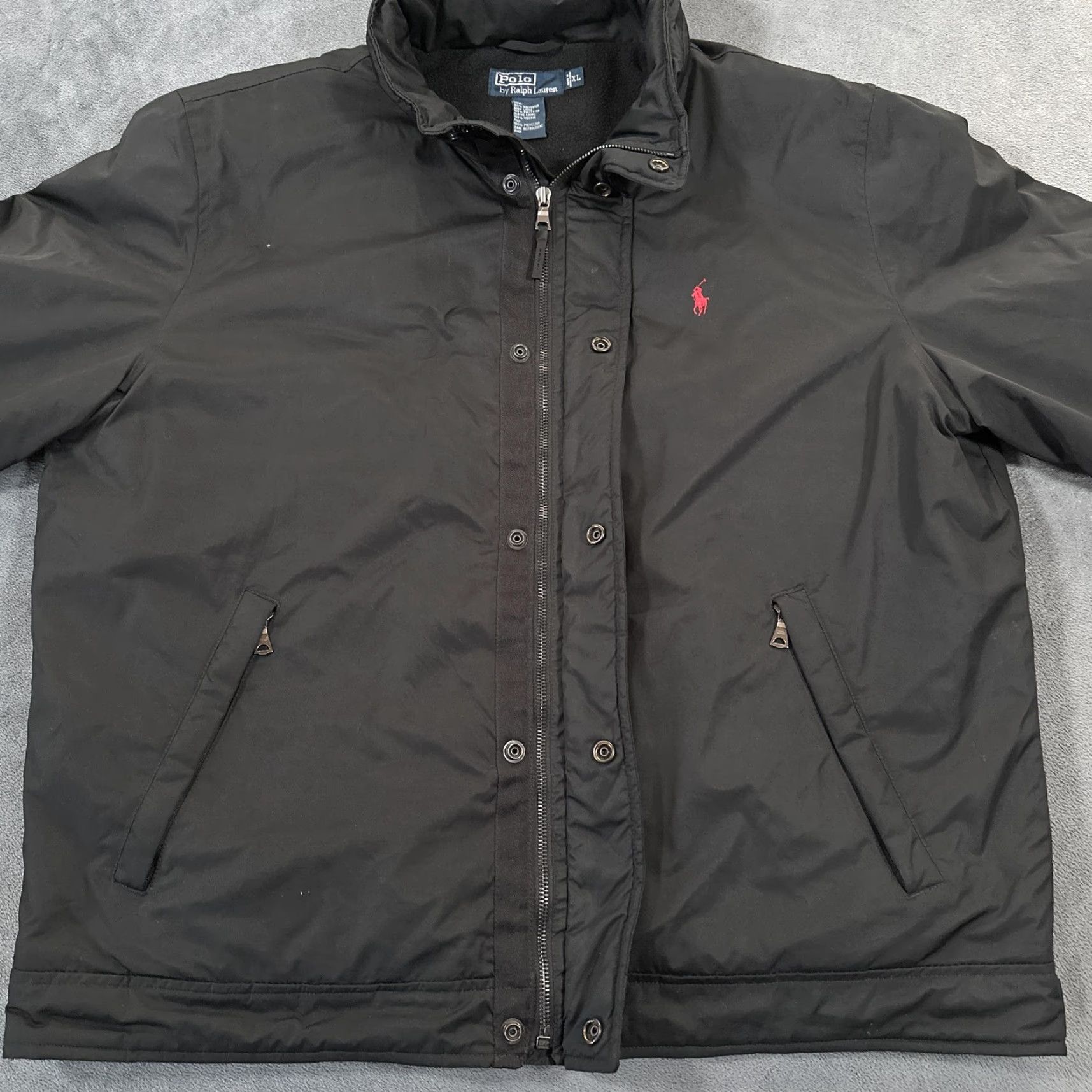 Polo Ralph Lauren Vintage Polo Ralph Lauren Jacket Mens XL Black Hooded Fleece Lined Winter Coat Size US XL / EU 56 / 4 - 6 Thumbnail