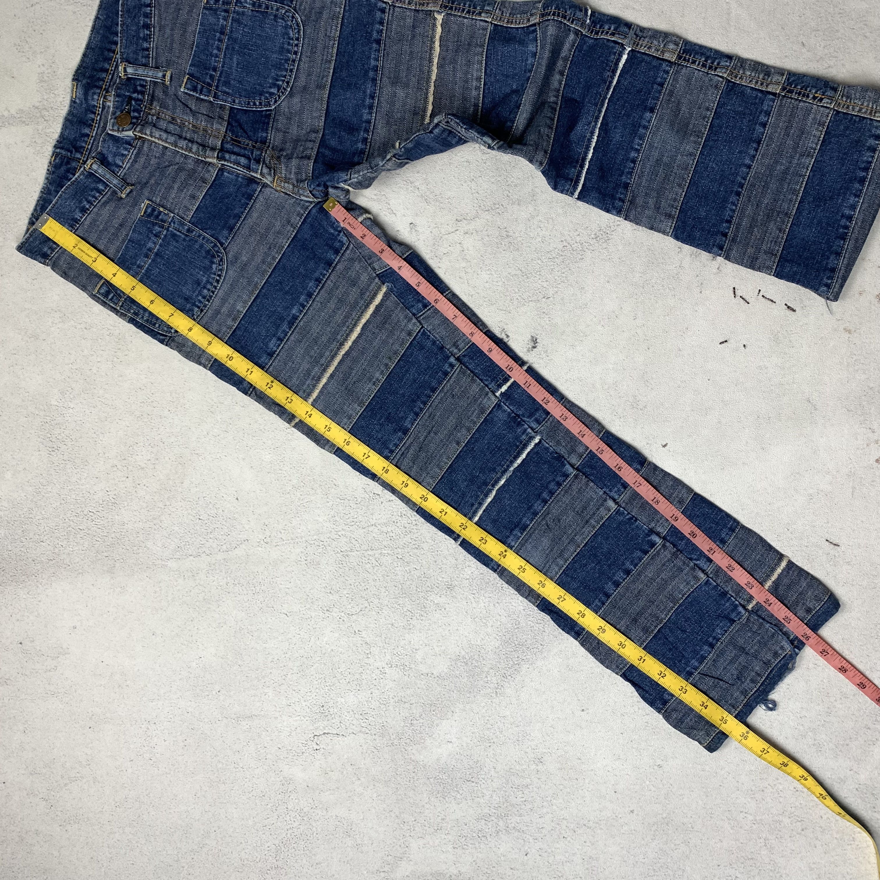 Hysteric Glamour Vintage Hysteric Glamour Kinky Hagi Patchwork Denim Pants Size US 28 / EU 44 - 8 Thumbnail