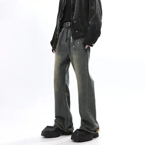 Japanese Brand × Vintage Washed Baggy Distressed Wide Leg Jeans Pants Size US 32 / EU 48 - 1 Thumbnail