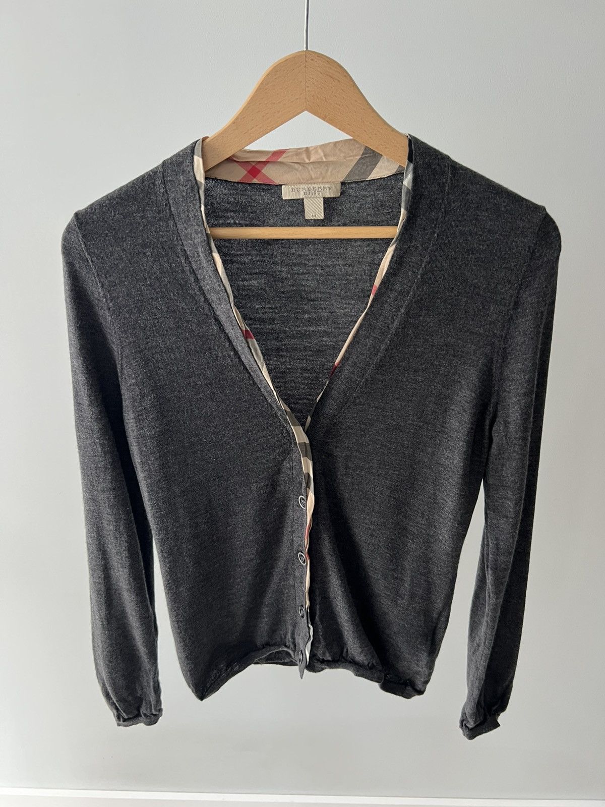 Burberry Burberry Brit Dark Gray Wool Knit Button Cardigan M Size M / US 6-8 / IT 42-44 - 5 Thumbnail