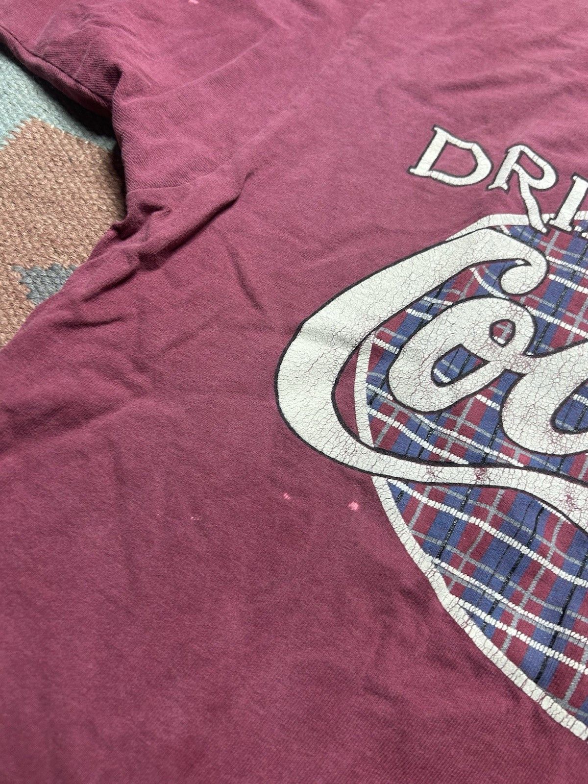 Vintage Vtg t shirt drink Coca Cola delicious soda snack cotton XL Size US XL / EU 56 / 4 - 3 Thumbnail