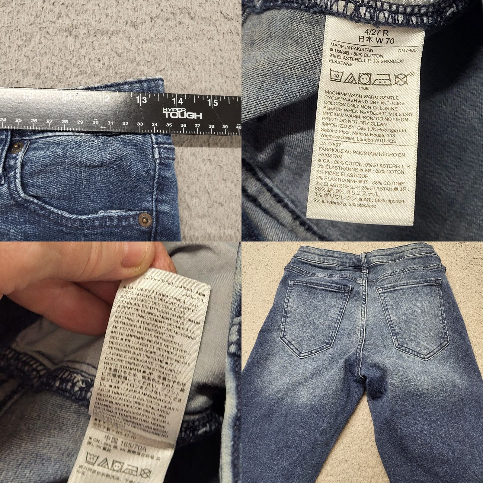 Gap Gap Jean Legging Women's Size 4/27 R Mid Rise Skinny Blue Denim College Preppy Shirt? Size 27" / US 4 / IT 40 - 8 Thumbnail