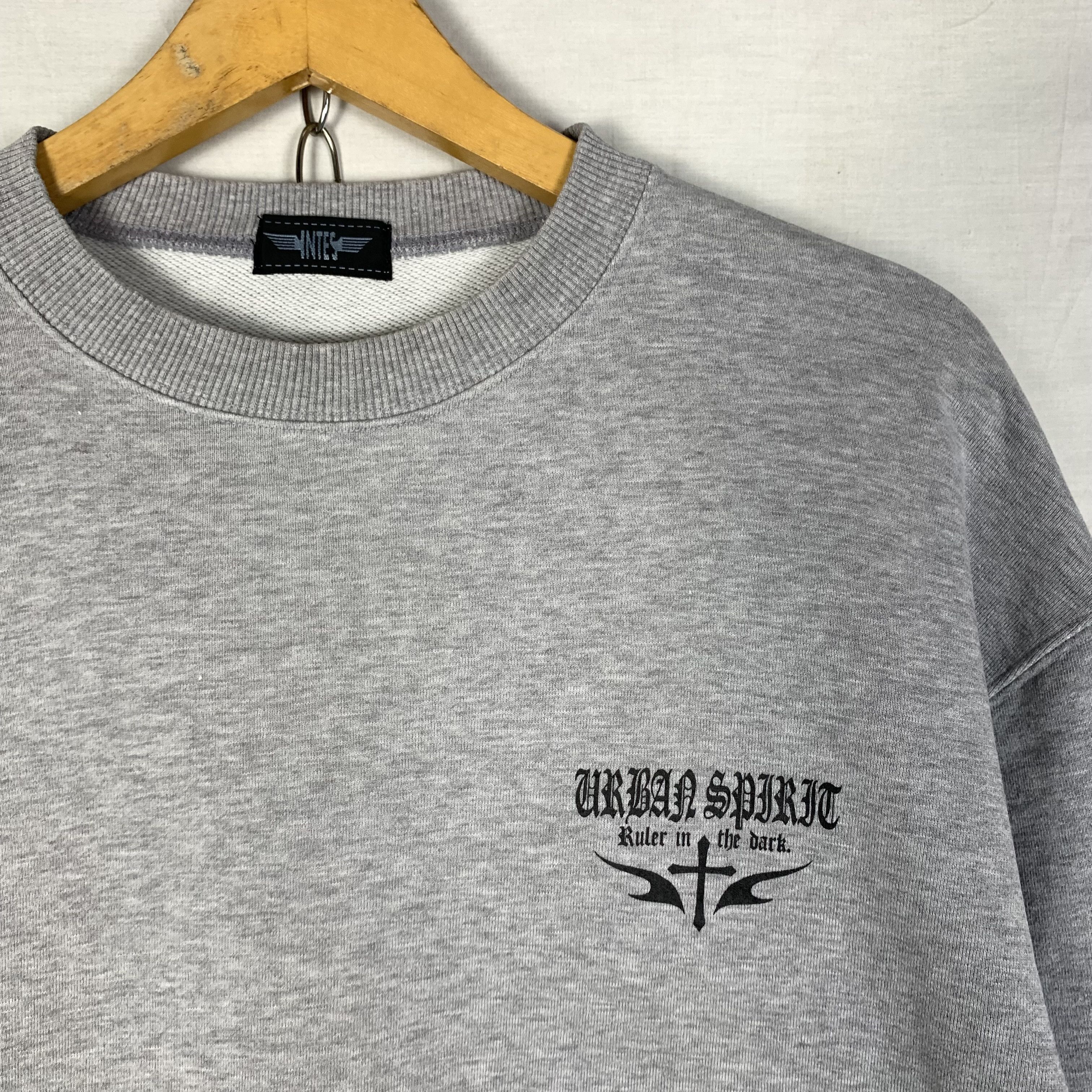 Japanese Brand INTES Gothic Tribal Dragon Y2K Sweatshirt Crewneck Size US L / EU 52-54 / 3 - 4 Thumbnail