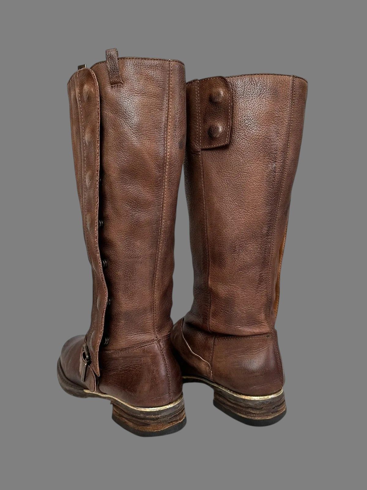 Dirk Bikkembergs Rick Owens Inspired AS98 Vintage Leather High Ankle Boots Size US 8 / IT 38 - 4 Thumbnail
