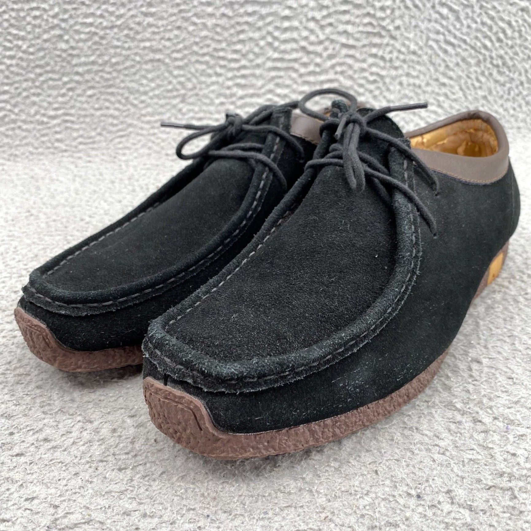 Clarks Clarks Wallabee Shoes Men's 8 Black Suede Low Top Casual Work Size US M / EU 48-50 / 2 - 3 Thumbnail