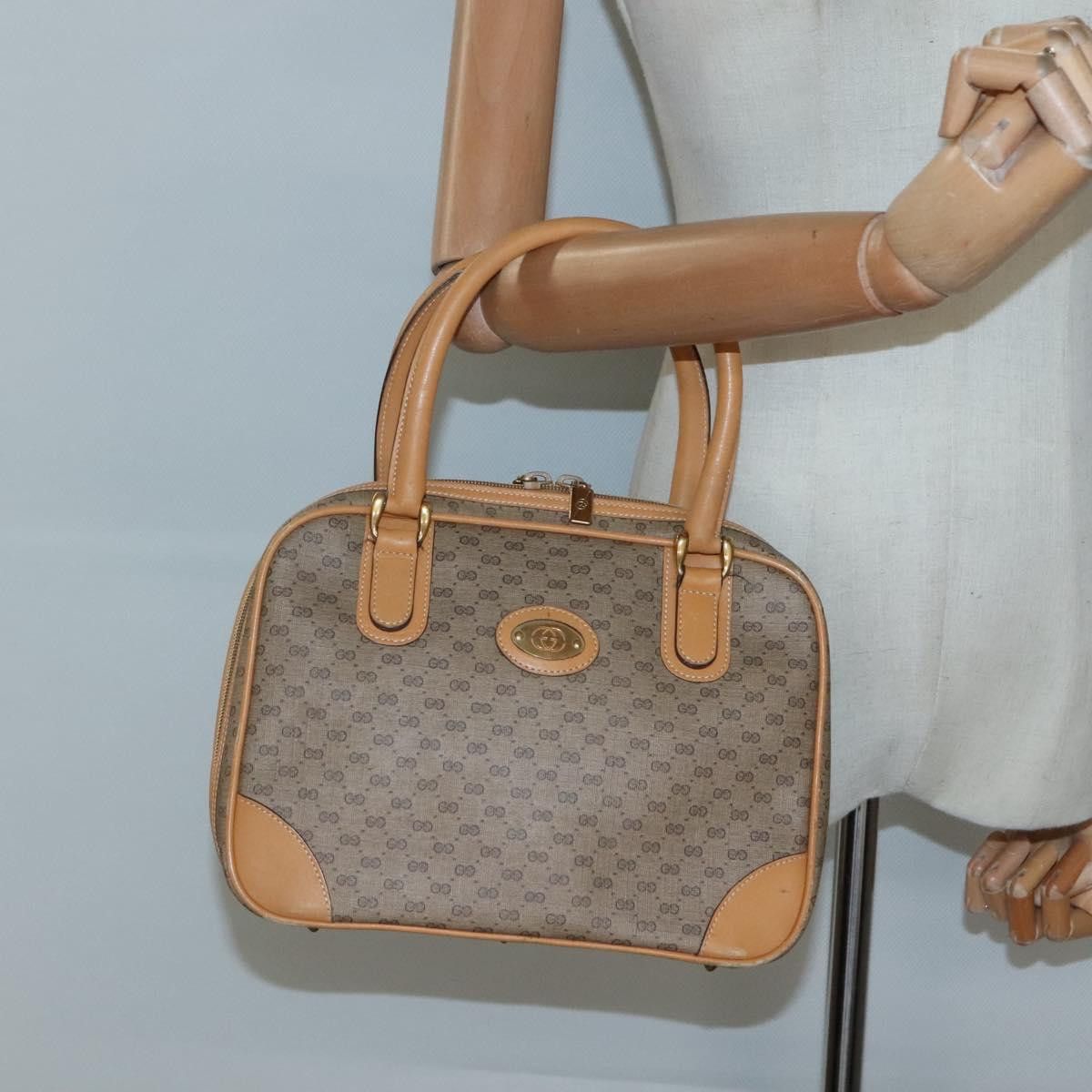 Gucci GUCCI Micro GG Supreme Hand Bag Pvc Beige Gold 000 39 000 39 Size ONE SIZE - 24 Thumbnail